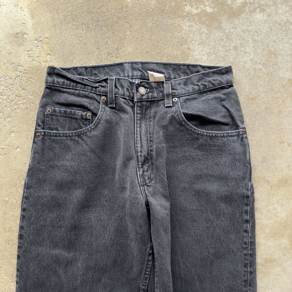Levi's 90s Levi's 560 Faded Black Jeans ERD Grunge Chrome Size US 31 - 3 Thumbnail