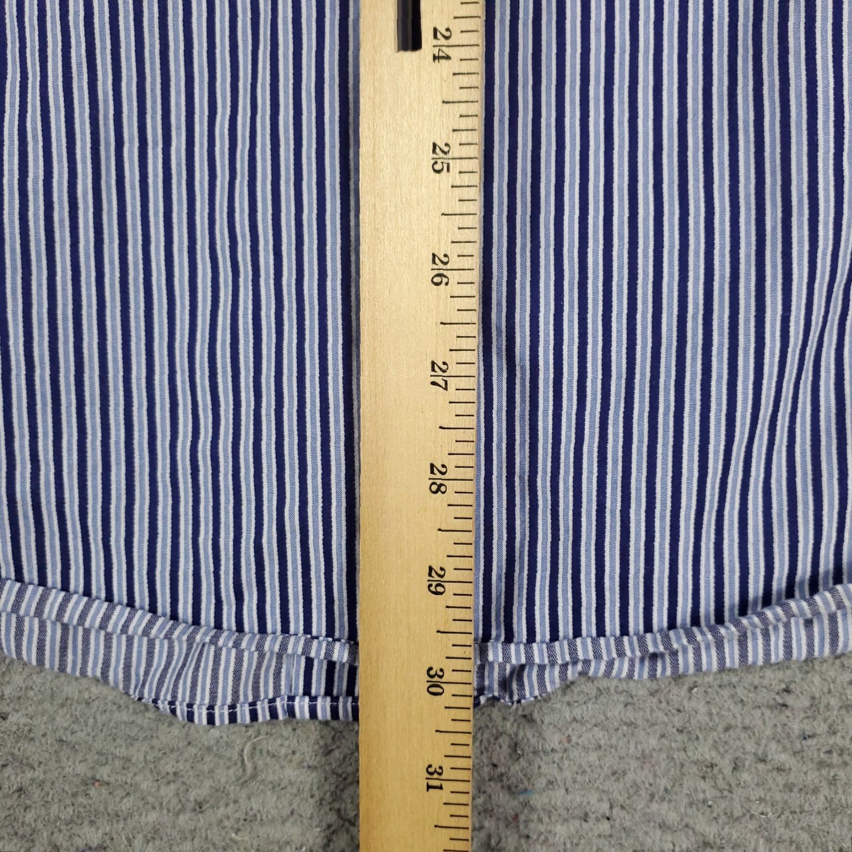 Tommy Bahama Tommy Bahama Dress Shirt Mens 17.5 Blue Striped Button Up Long Sleeve - 100% Cotton, Casual/Workwear, Regular Fit, Classic Preppy Style MENS Size 46R - 5 Thumbnail