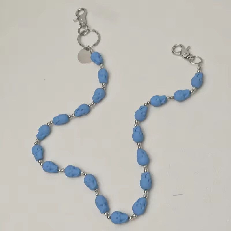 Japanese Brand Blue Acrylic Skull Pants Chain Size ONE SIZE - 3 Thumbnail