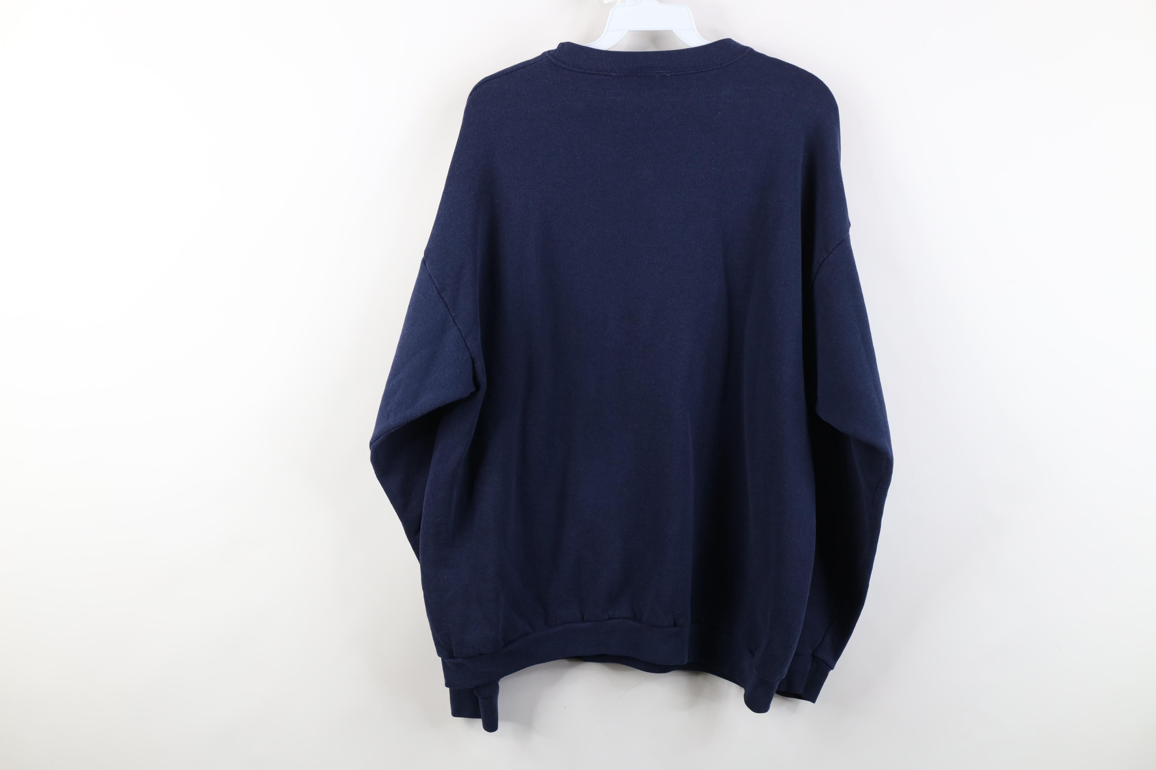 Vintage Vintage 90s Streetwear Birds Rabbit Sweatshirt Blue USA Size XL / US 12-14 / IT 48-50 - 13 Thumbnail