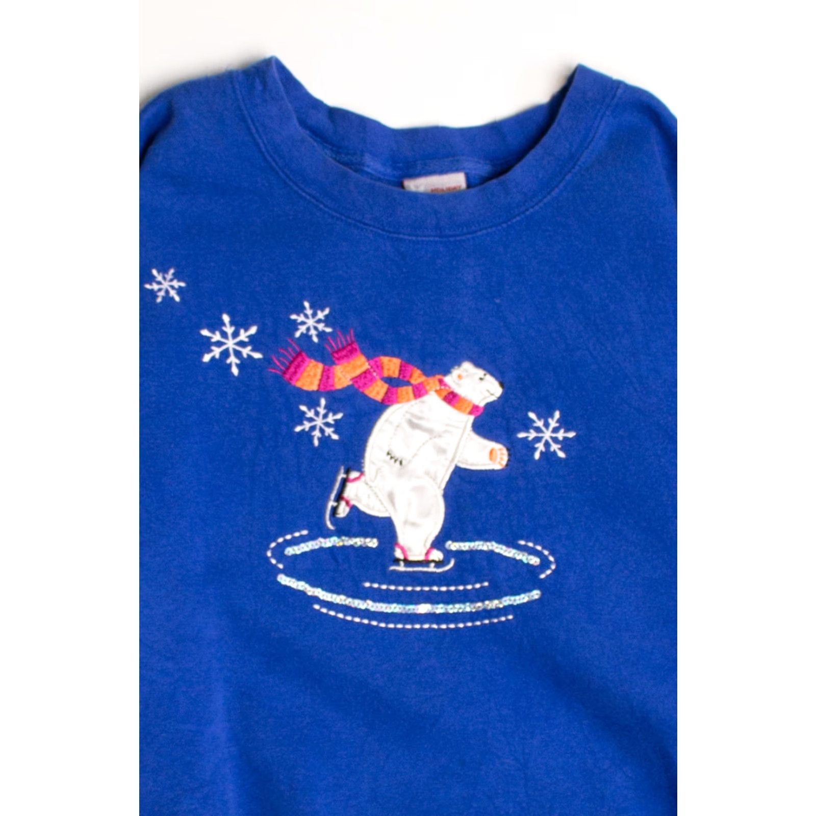 Vintage VINTAGE Holiday Editions Blue Ugly Christmas Sweatshirt XS? Size XL / US 12-14 / IT 48-50 - 2 Thumbnail