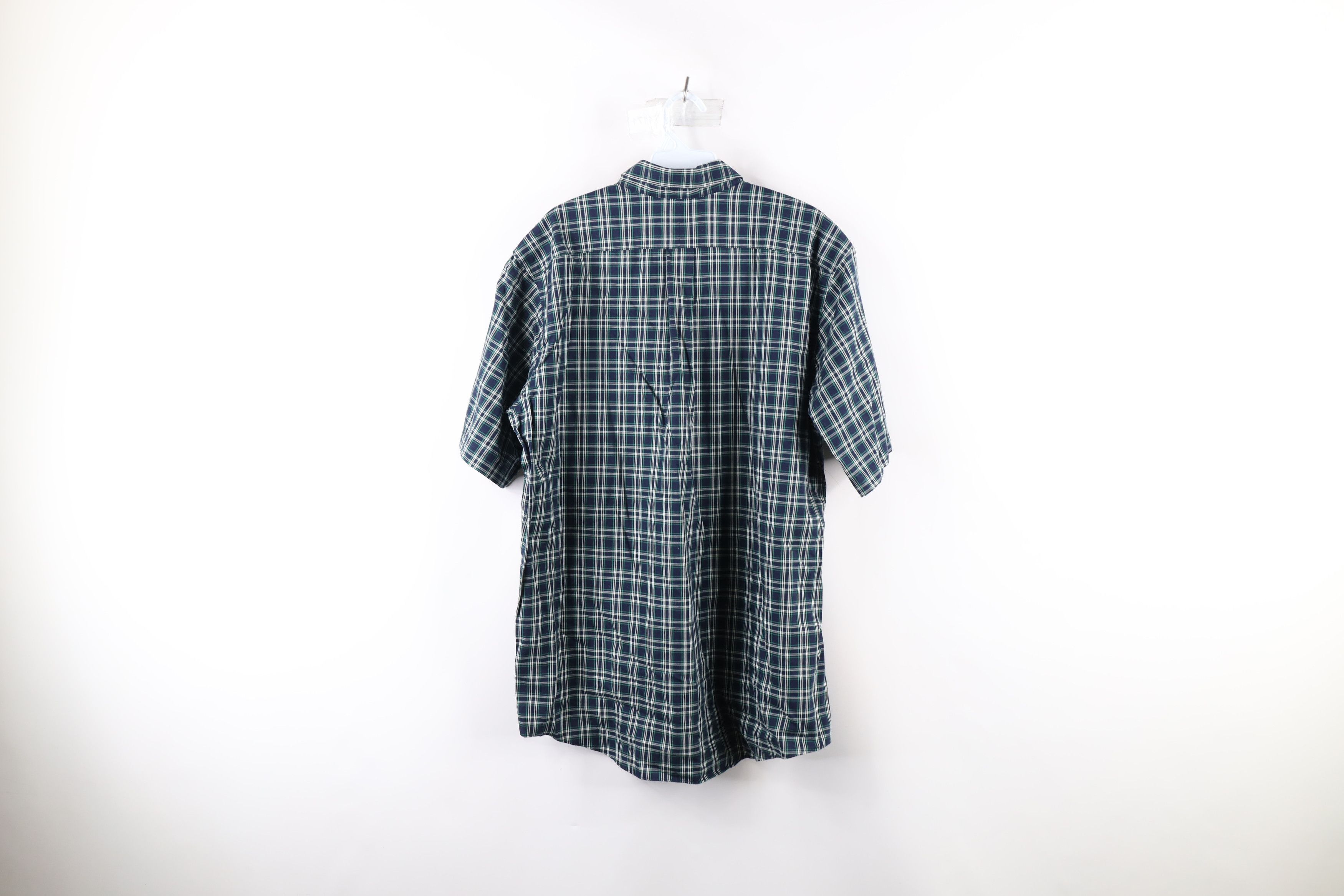 L.L. Bean Vintage LL Bean Fit Short Sleeve Collared Button Shirt Plaid Size US L / EU 52-54 / 3 - 6 Thumbnail