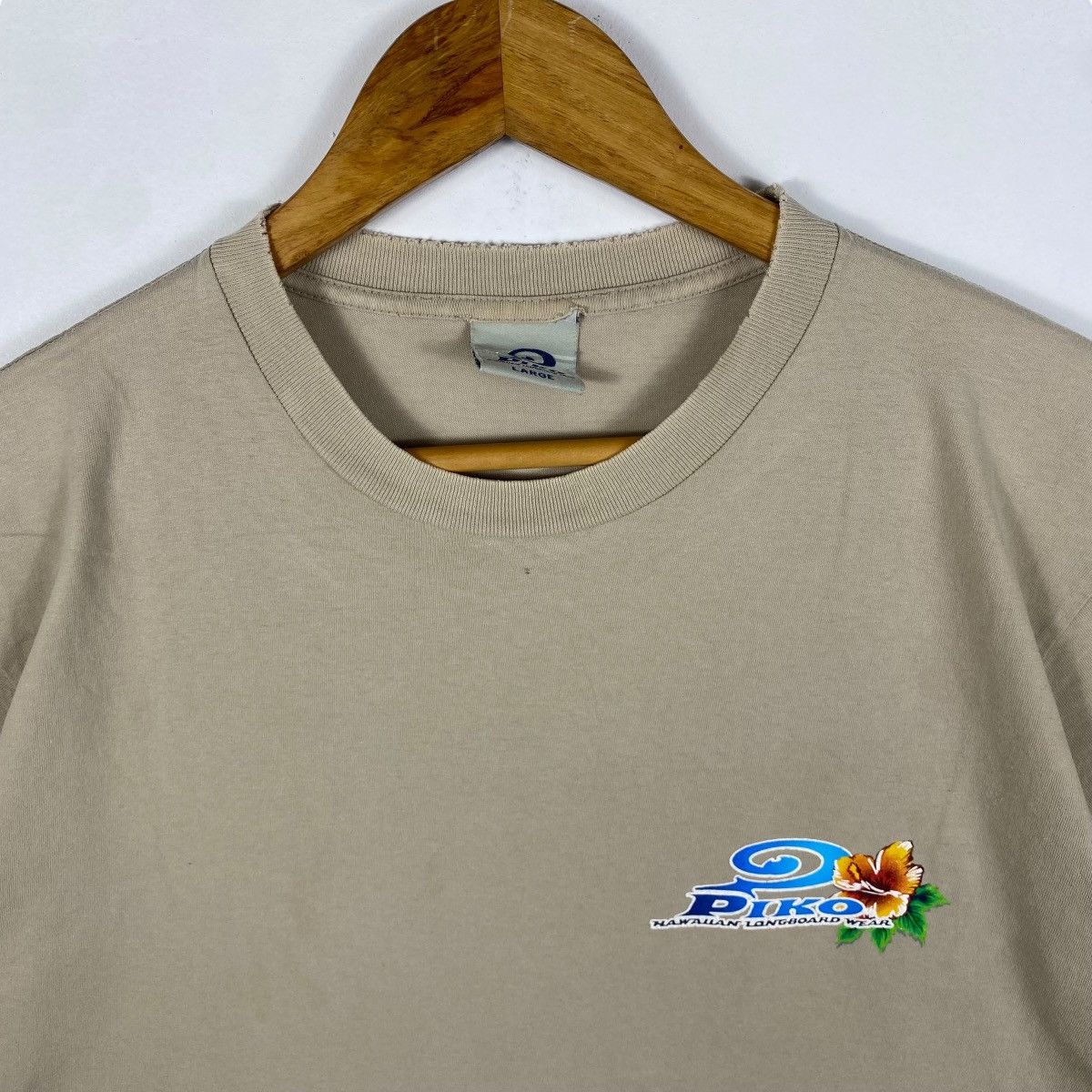 Vintage Vintage Distressed 90's PIKO Hawaiian Longboard Wear Graphic Size US L / EU 52-54 / 3 - 5 Thumbnail