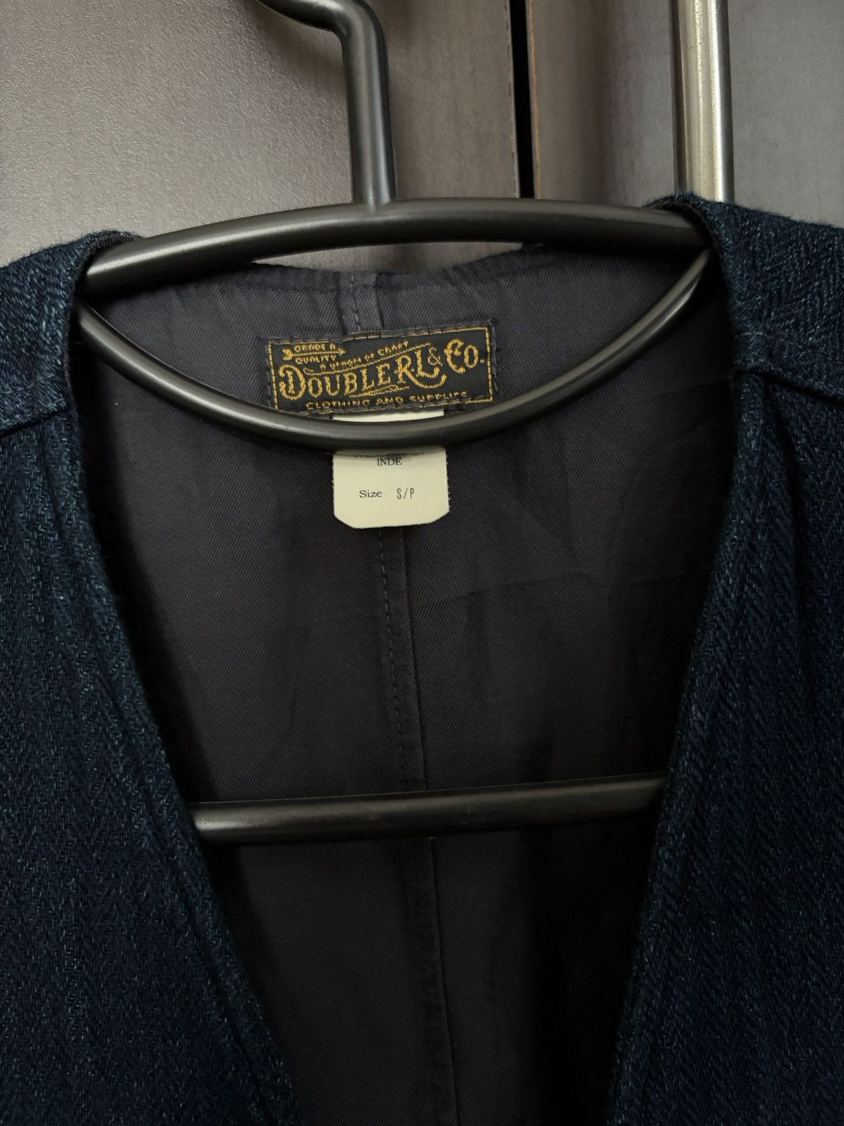 RRL Ralph Lauren Double RL Indigo Herringbone Vest Size US S / EU 44-46 / 1 - 3 Thumbnail