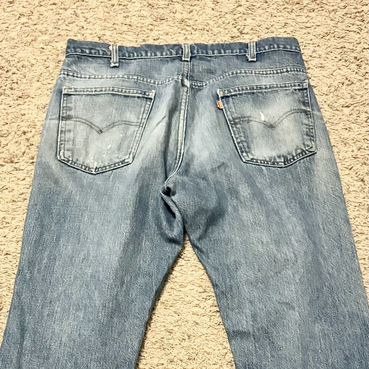 Levi's VINTAGE ORANGE TAB PATCHWORK LEVI’S JEANS! Size US 34 / EU 50 - 5 Thumbnail