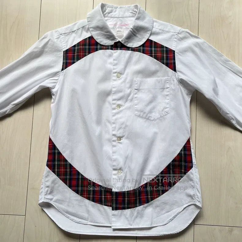 Comme des Garcons Comme Des Garcons Plaid Patchwork Shirt Size US XS / EU 42 / 0 - 2 Thumbnail