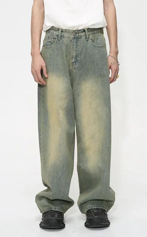 Japanese Brand × Jean Washed distressed loose vintage gradient jeans Size US 32 / EU 48 - 3 Thumbnail