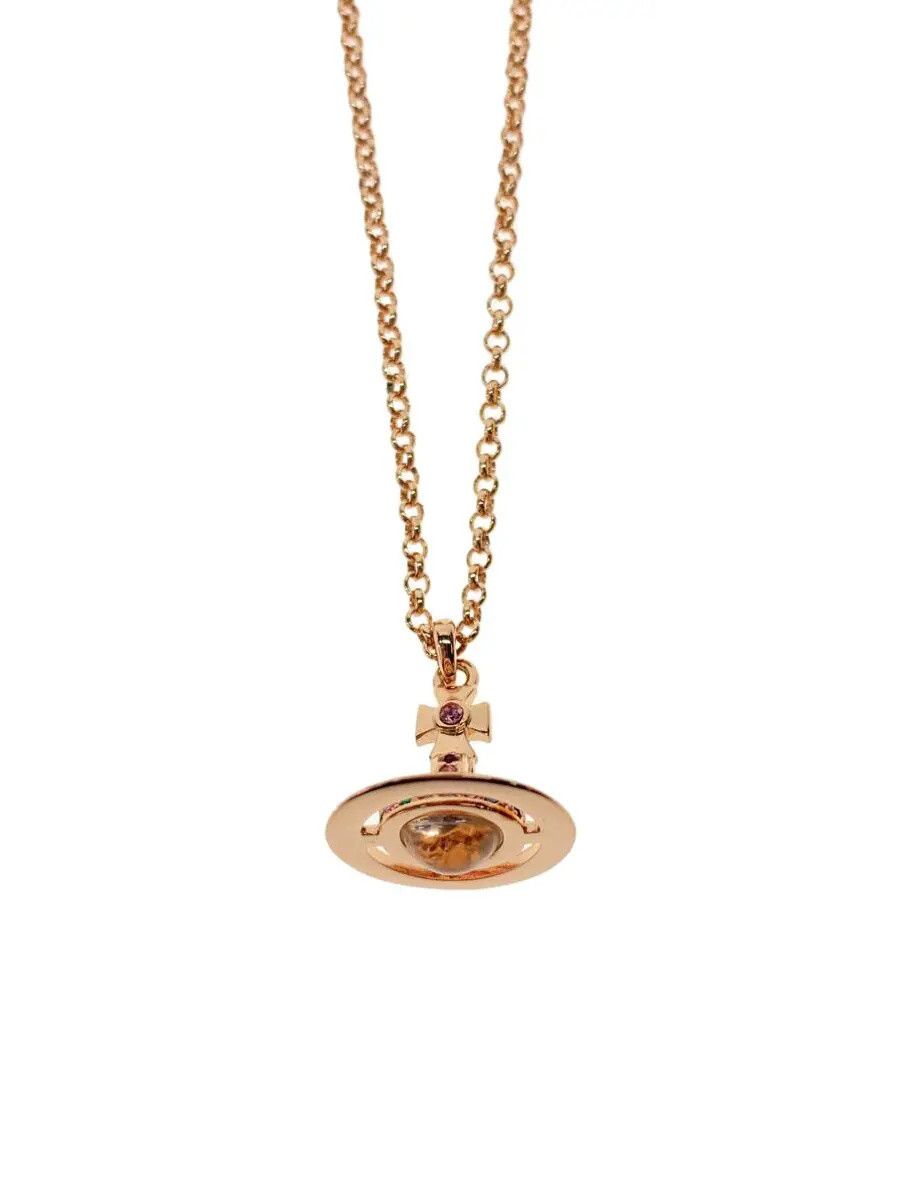 Vivienne Westwood Vivienne Westwood Colored Stone Necklace Pink Size ONE SIZE - 1 Thumbnail