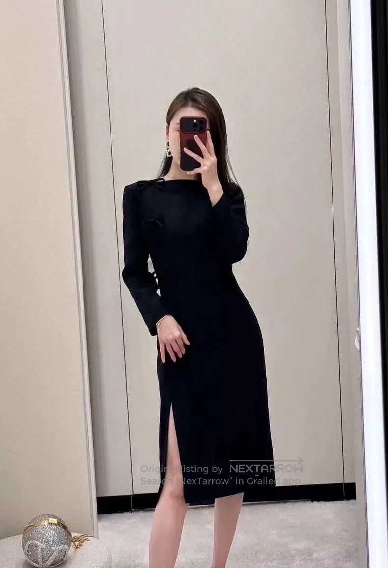 Valentino Valentino Silk wool black dress Size XXL / US 16-18 / IT 52-54 - 6 Thumbnail