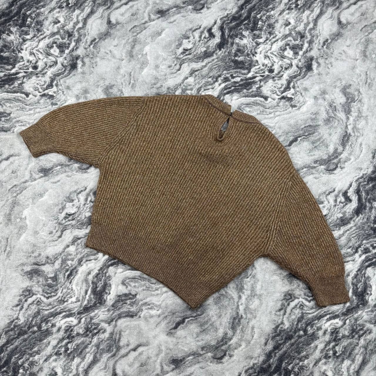 Brunello Cucinelli Brunello Cucinelli Sweater Cropped Silk/Cashmere/Viscose Size L / US 10 / IT 46 - 9 Thumbnail