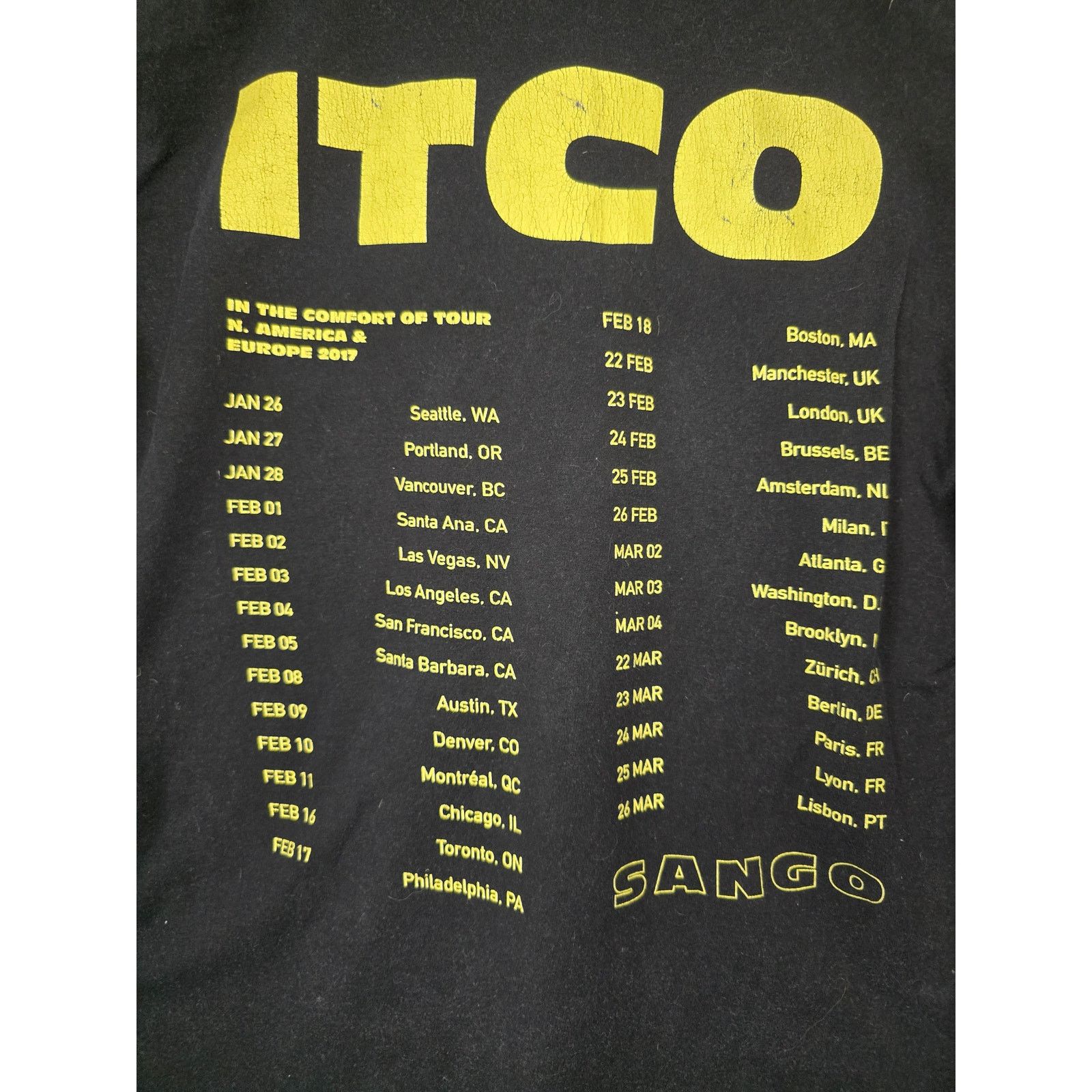 Other Sango Shirt In The Comfort OF Tour 2017 Merch Black M Tee Size US M / EU 48-50 / 2 - 2 Thumbnail