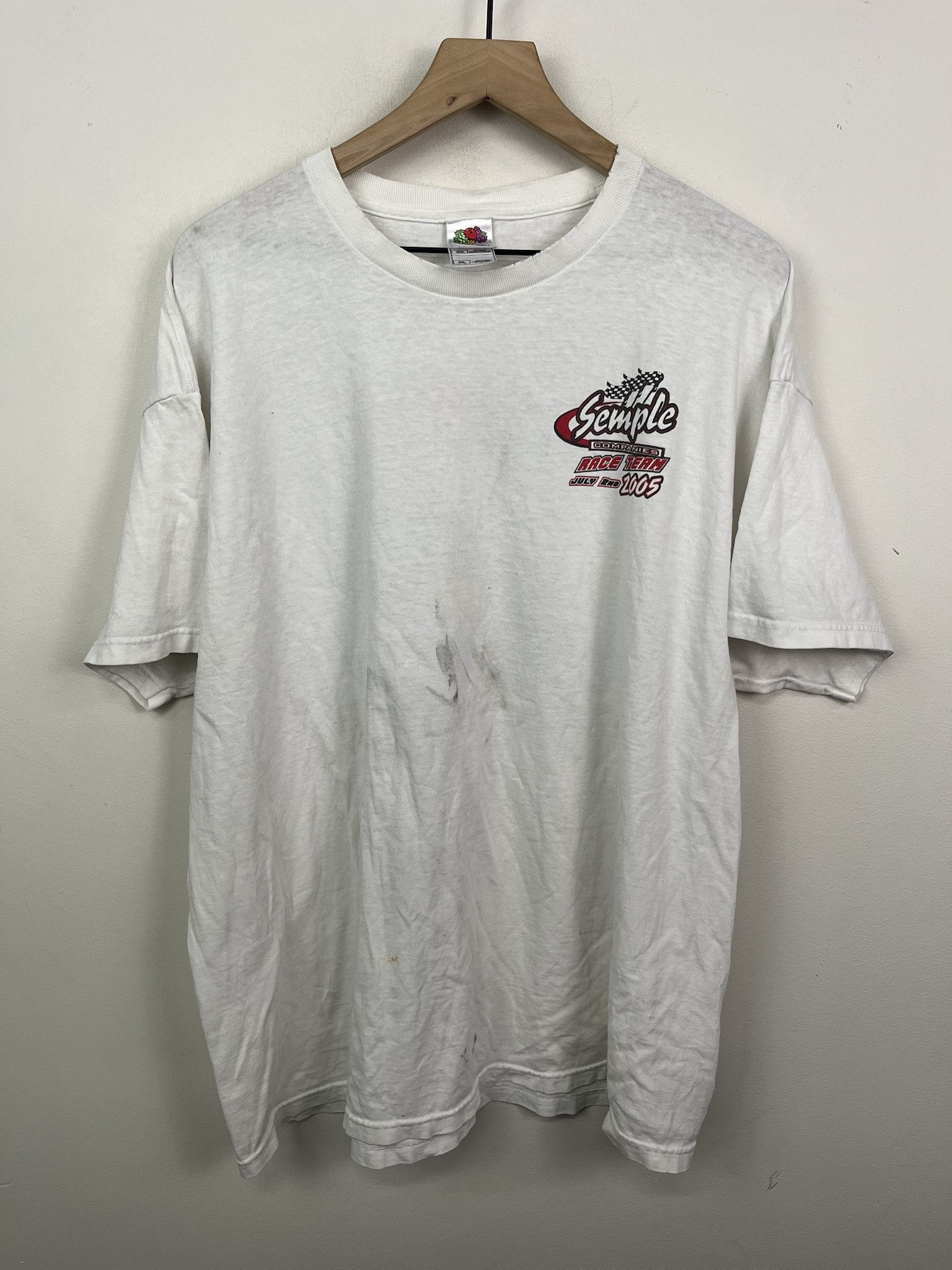 NASCAR Vintage Y2K NASCAR Semple Racing T Shirt Size XXL Size US XXL / EU 58 / 5 - 1 Thumbnail