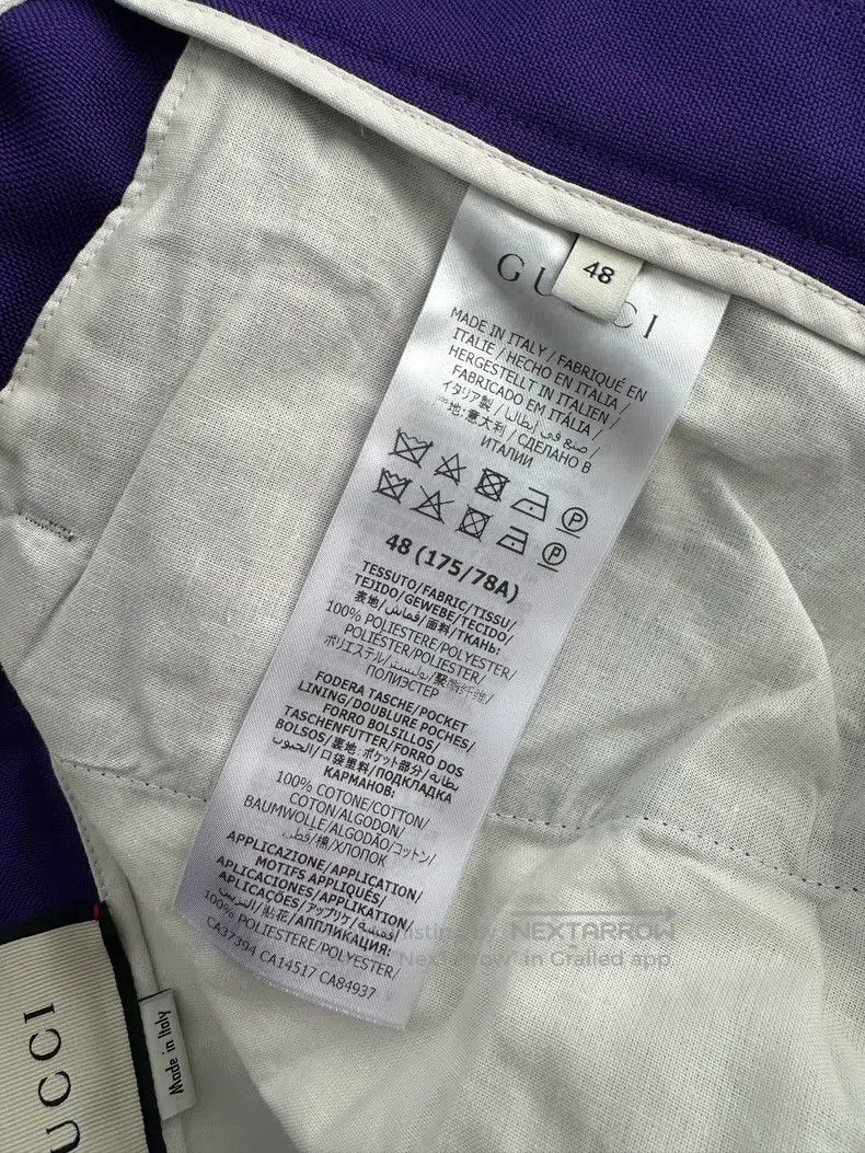 Gucci Gucci Casual and fashionable retro purple flared pants Size 32" / US 10 / IT 46 - 9 Thumbnail
