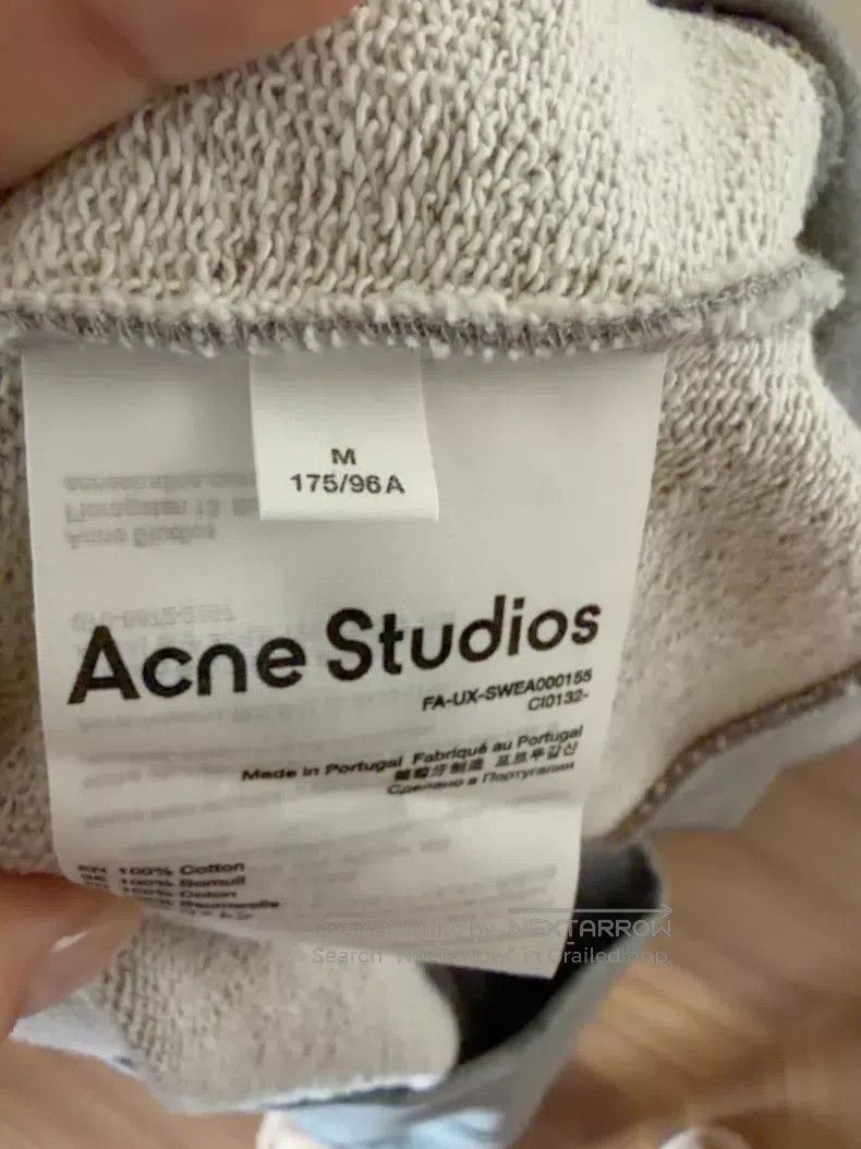 Acne Studios Acne Studios Classic crewneck sweatshirt, gray Size M / US 6-8 / IT 42-44 - 4 Thumbnail