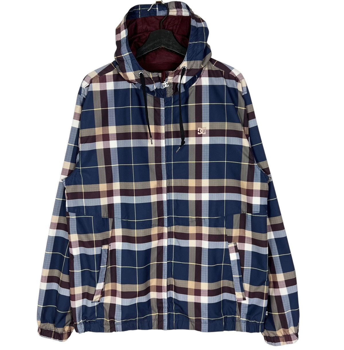 DC DC Skateboard Zipper Hoodie Checkered Windbreaker Jacket Size US L / EU 52-54 / 3 - 1 Thumbnail