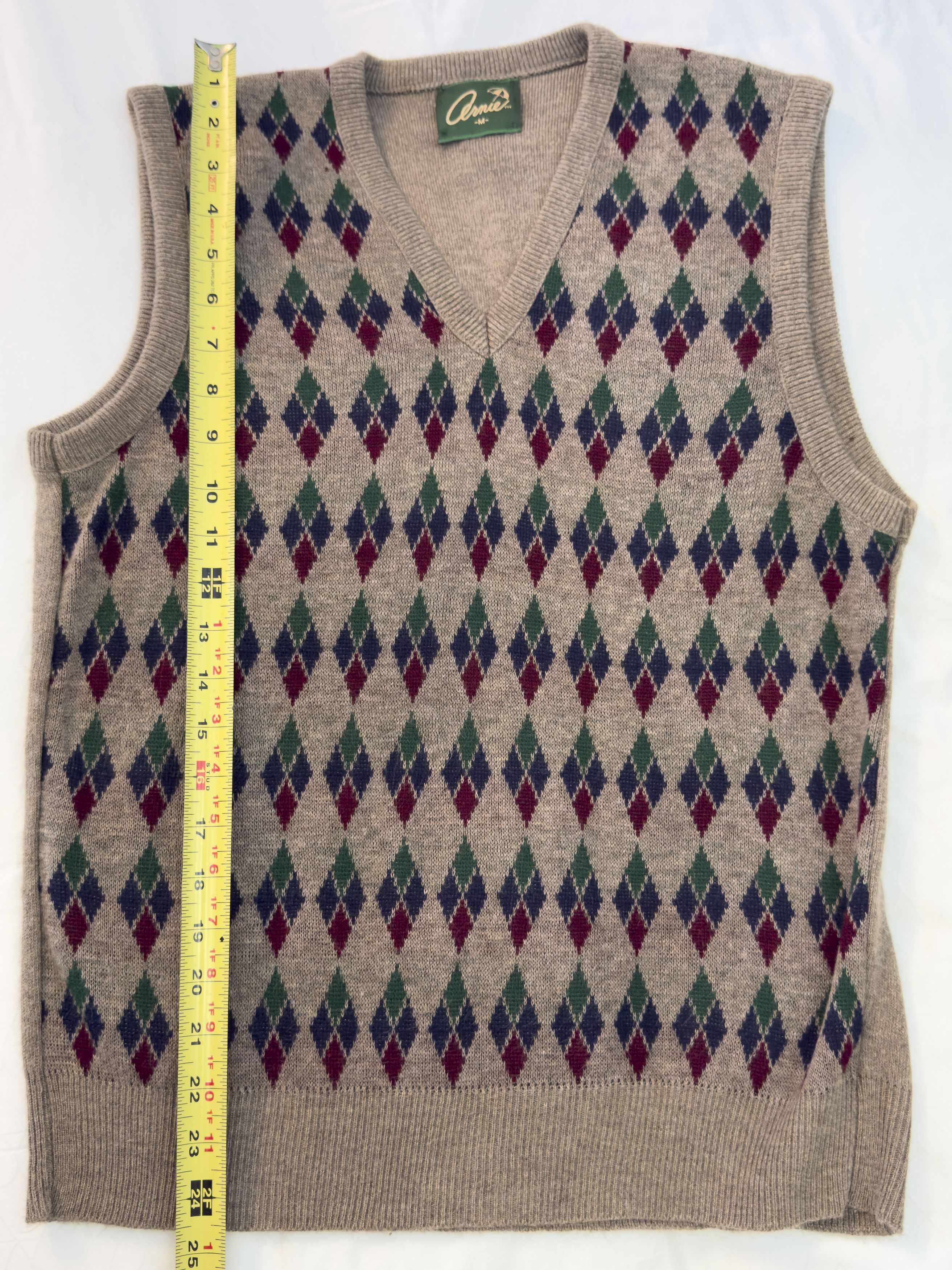 Other Vintage Arnie Arnold Palmer Argyle Sweater Vest Golf Knit Size US M / EU 48-50 / 2 - 7 Thumbnail