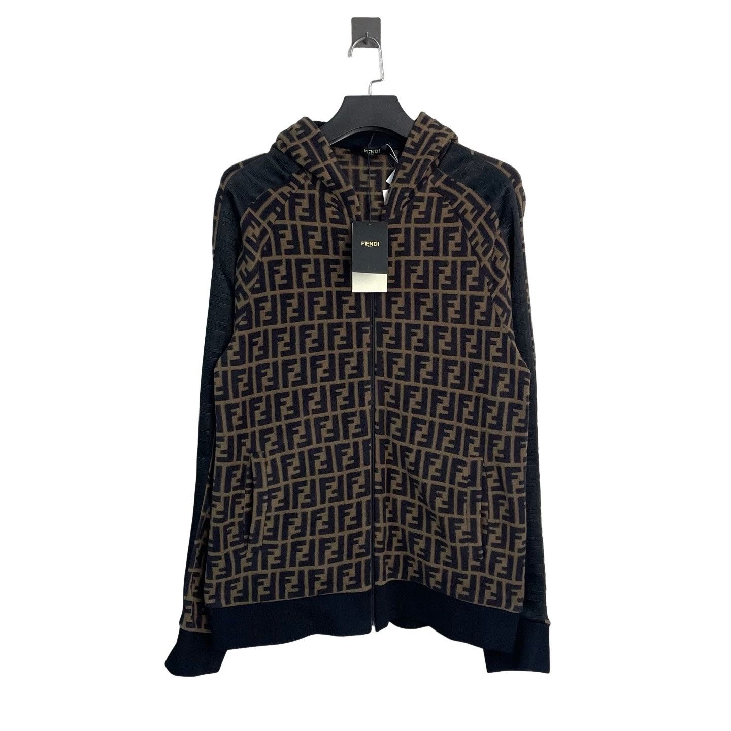 Fendi Fendi Monogram Zip-Up Hoodie XXL Size US XXL / EU 58 / 5 - 1 Thumbnail