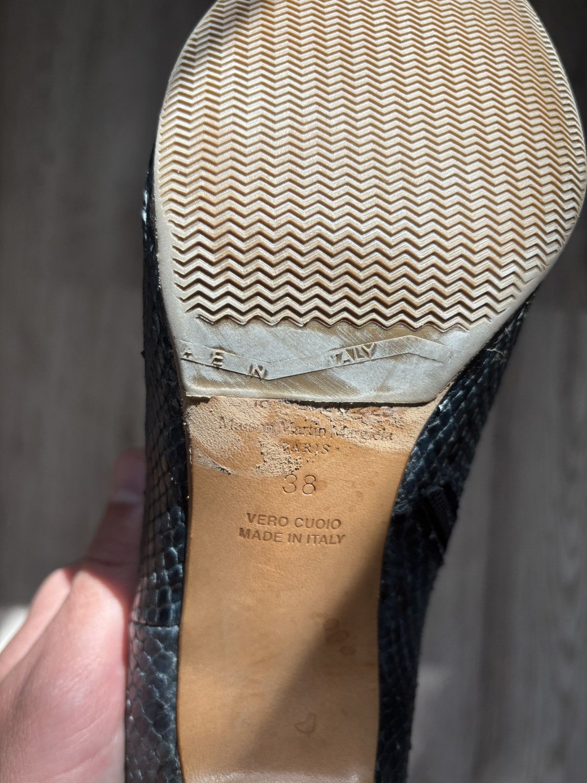 Maison Margiela Maison Martin Margiela Line 22 Snake Print Peep Toe Ankle Size US 8 / IT 38 - 20 Thumbnail