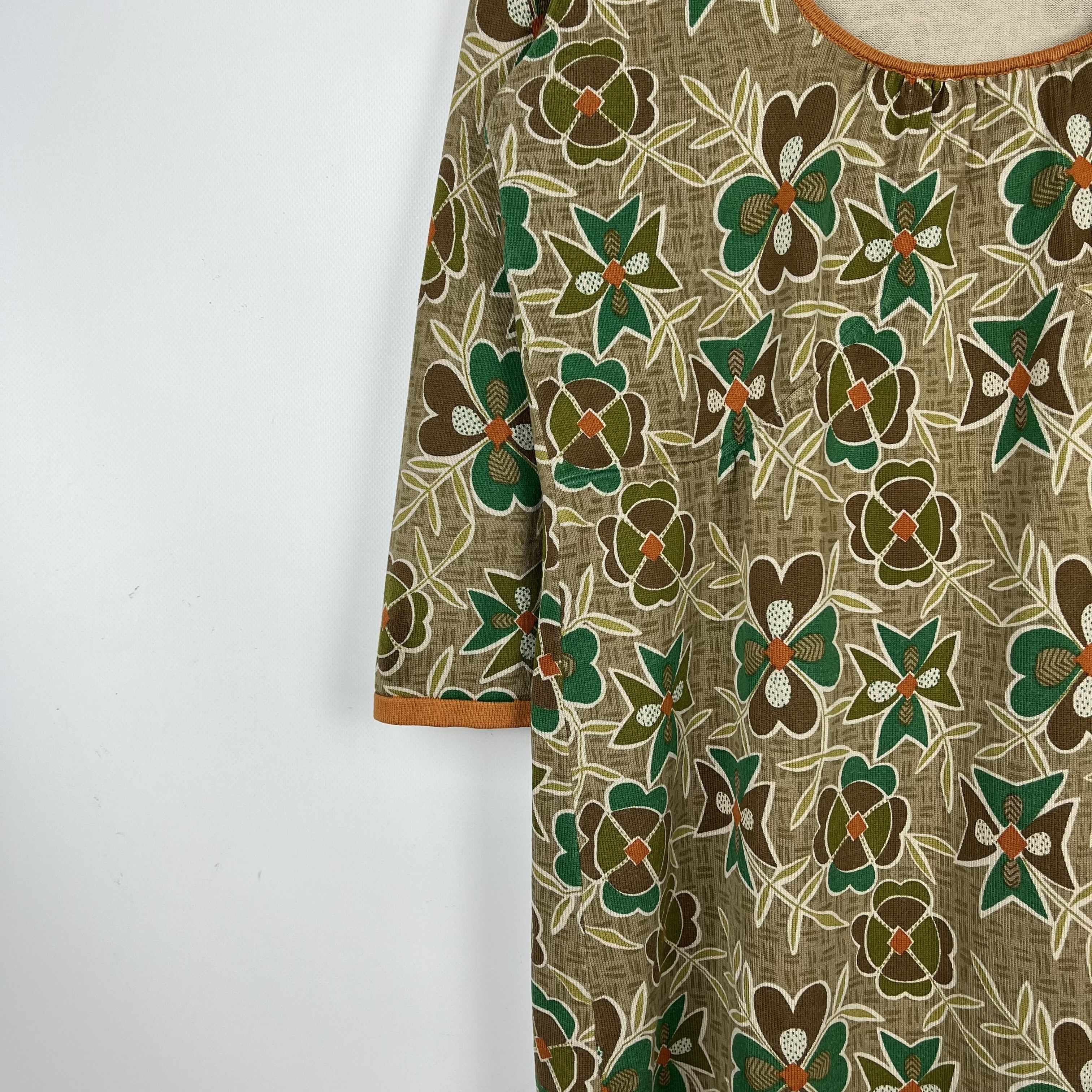 Gudrun Sjoden Ladies Gudrun Sjoden Floral Organic Cotton Tunic Dress Size M / US 6-8 / IT 42-44 - 4 Thumbnail