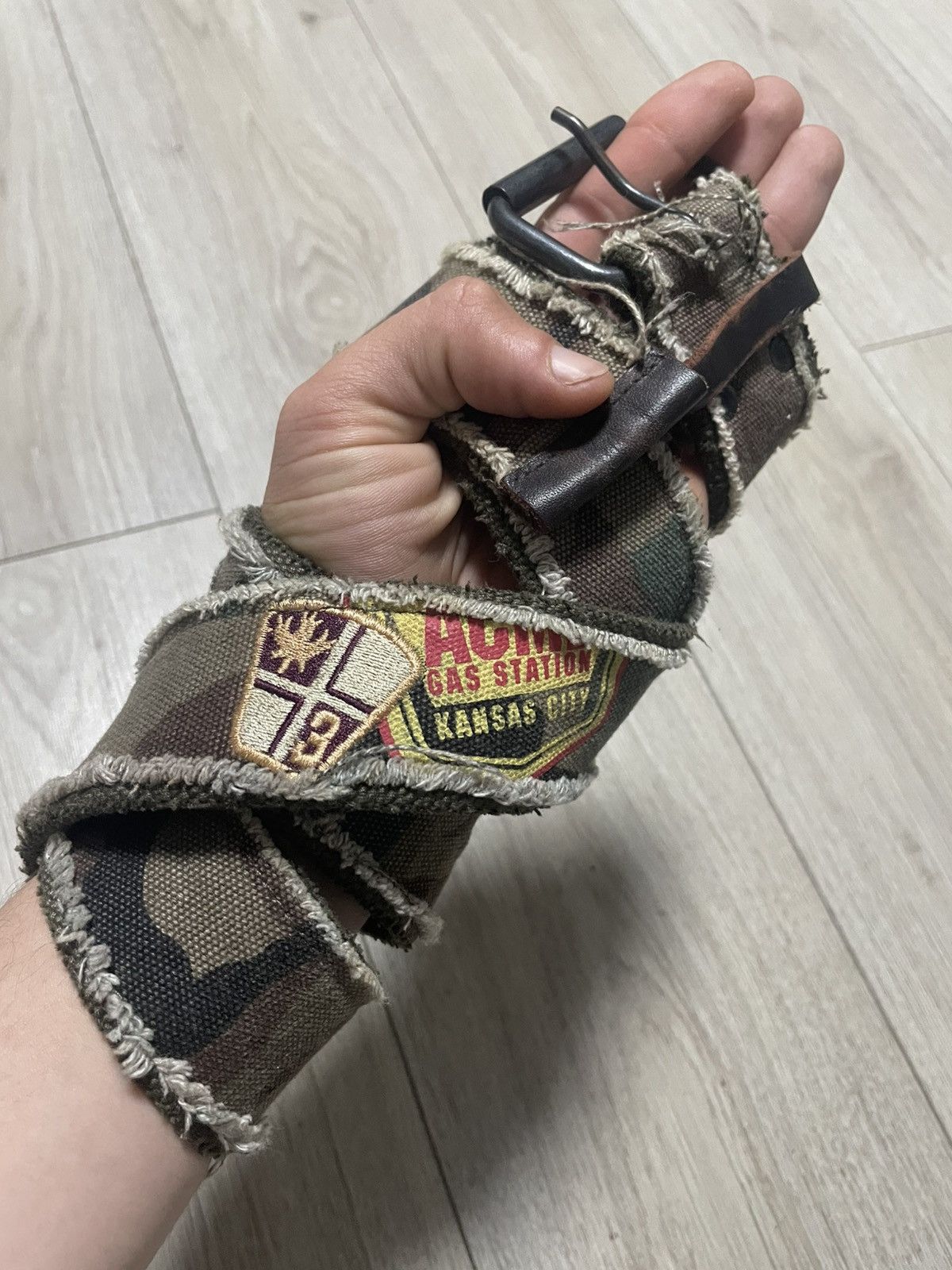 Vintage Vintage Military Camouflage Belt Avant Garde Camo Y2K Size ONE SIZE - 1 Thumbnail