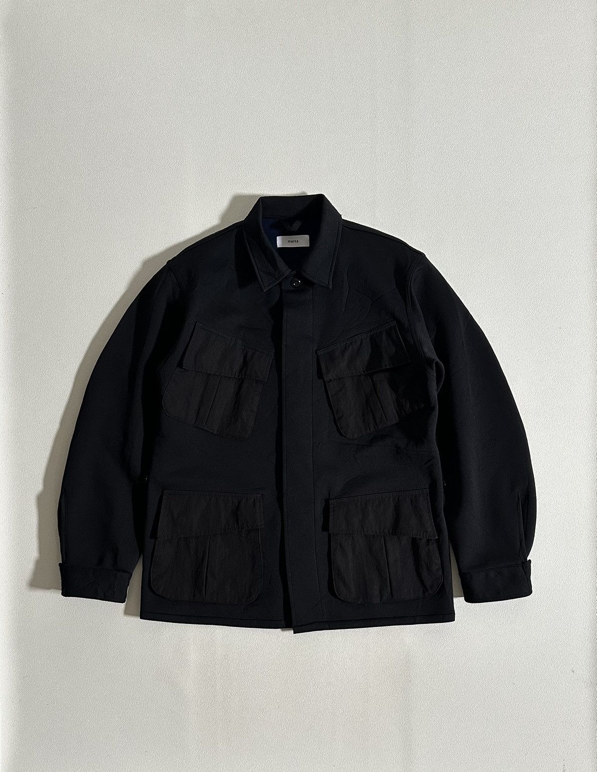 Markaware MARKA Jungle Fatigue Jacket Black Nylon Size US L / EU 52-54 / 3 - 1 Thumbnail