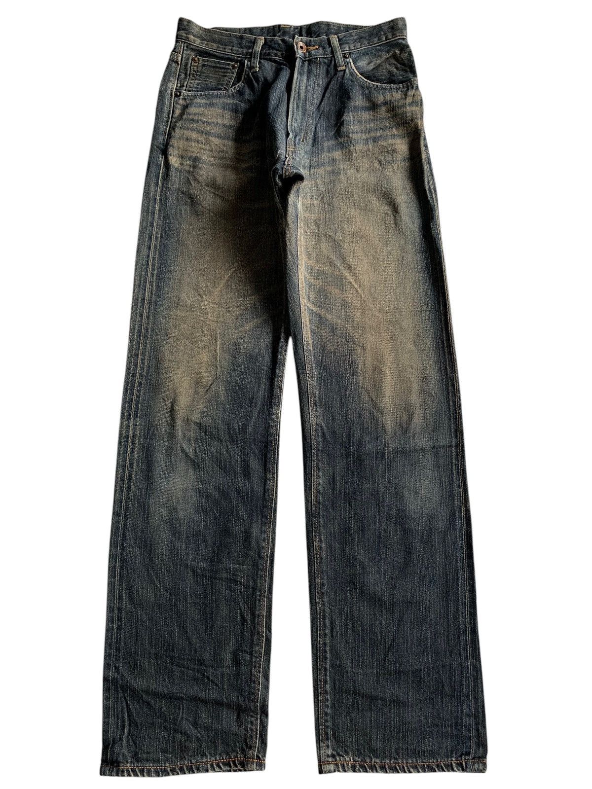 Japanese Brand × Kapital × Vintage VINTAGE EDWIN 505ZX SELVEDGE FADED&RUSTY DISTRESSED DENIM Size US 30 / EU 46 - 2 Thumbnail