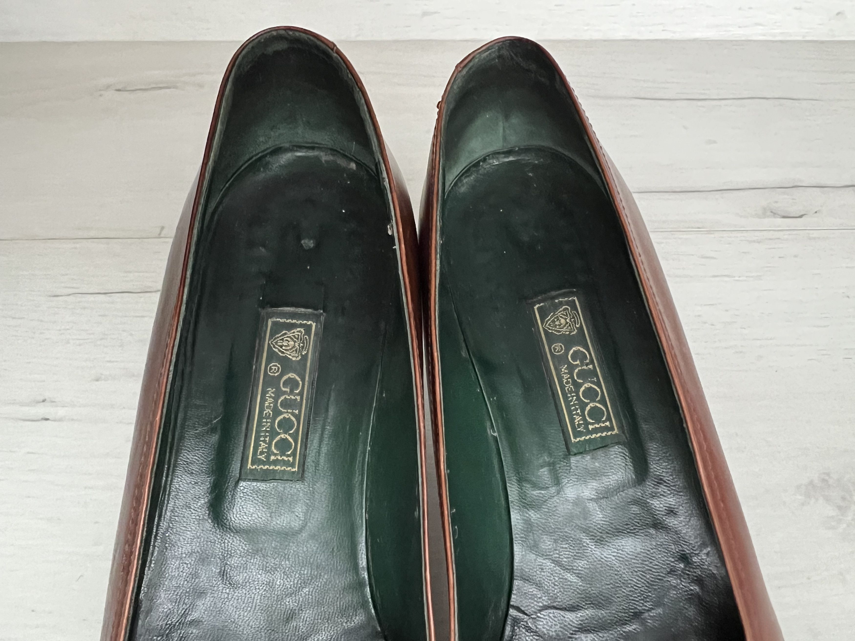 Gucci VINTAGE 70's GUCCI BIG METAL LOGO GG PUMPS HEELS LOAFERS Size US 6.5 / IT 36.5 - 9 Thumbnail