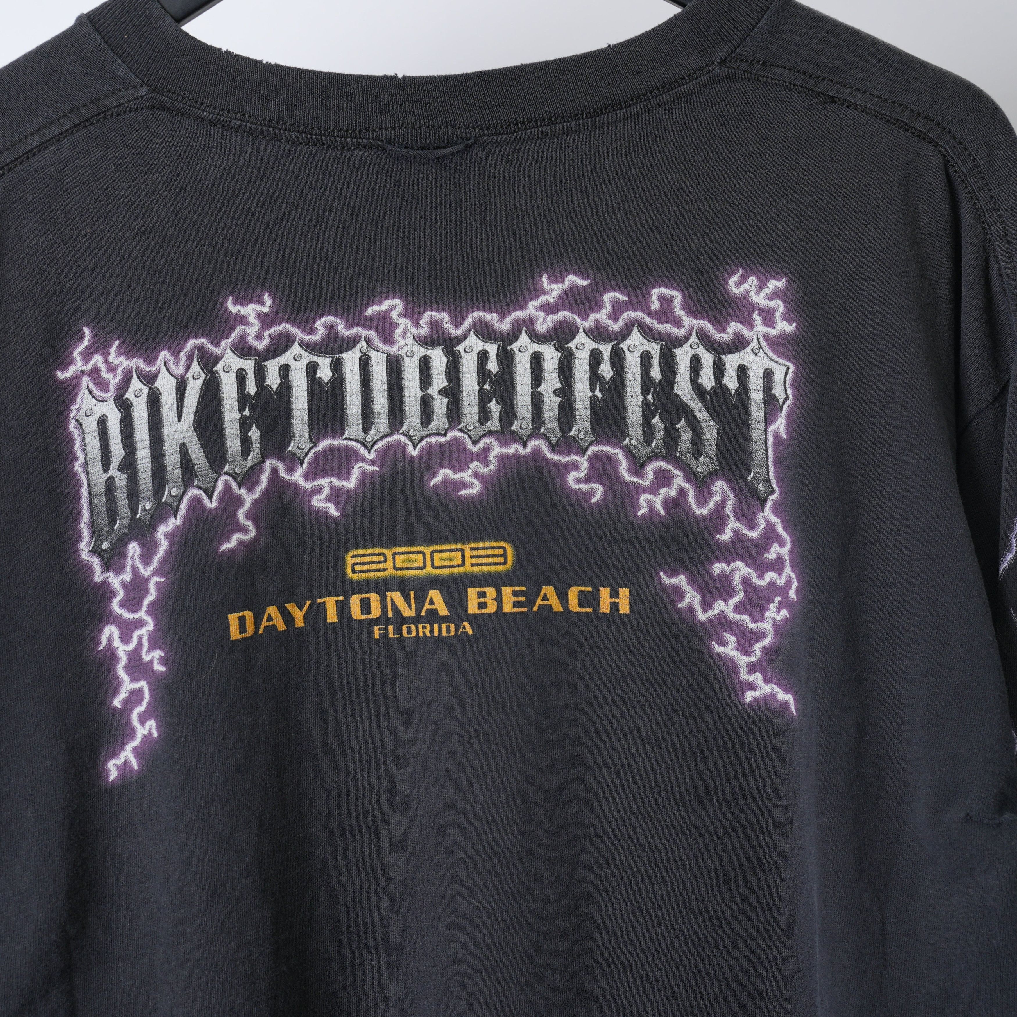 Vintage BIKETOBERFEST LIGHTNING LS TEE Size US L / EU 52-54 / 3 - 4 Thumbnail