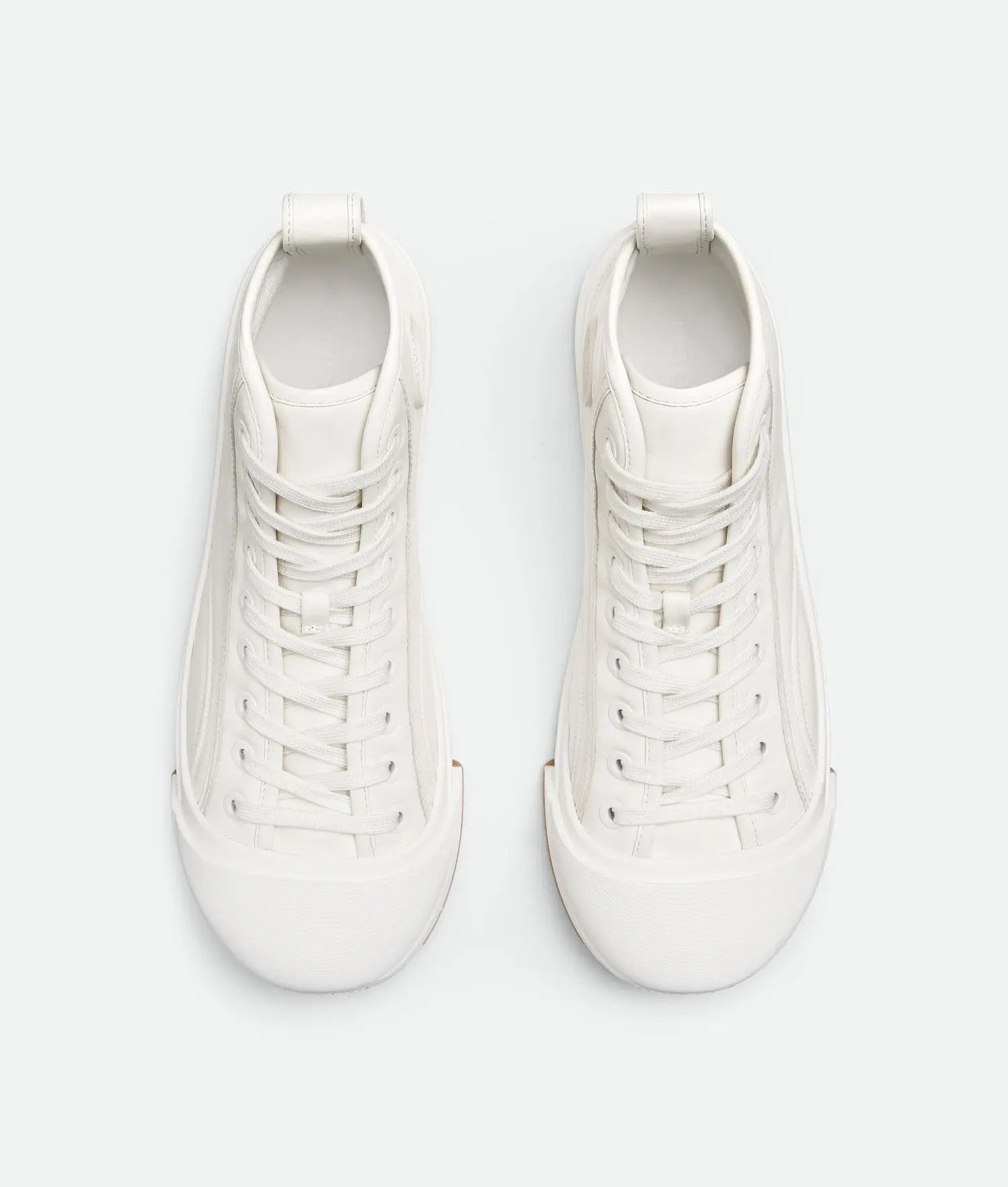 Bottega Veneta o1bcso1str0425 Vulcan Hi-Top Sneakers in White Size US 11 / EU 44 - 4 Thumbnail
