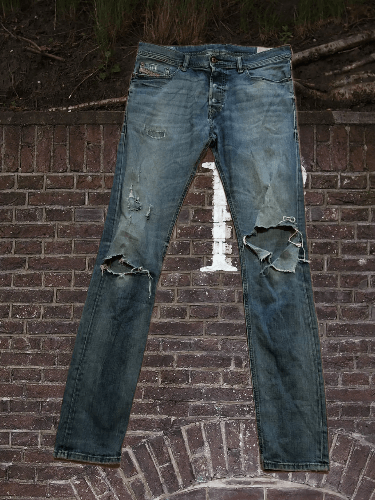 Diesel Diesel Tepphar Denim distressed Jeans streetwear Size US 33 - 1 Thumbnail