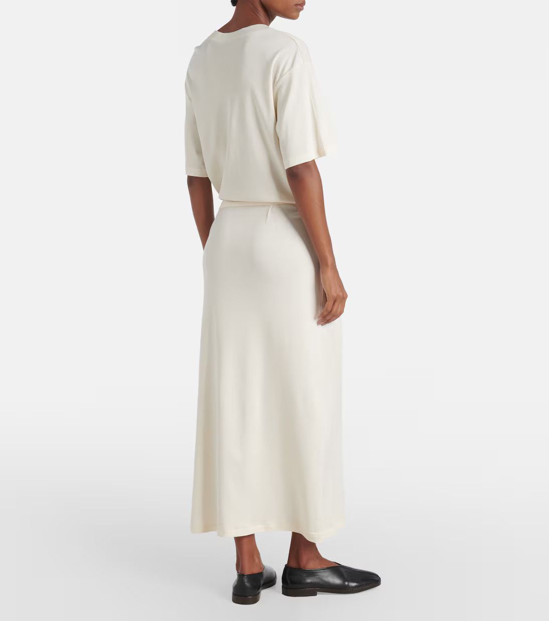 Lemaire o1s22i1n1024 Maxi T-Shirt Style Dress in Neutro Size M / US 6-8 / IT 42-44 - 3 Thumbnail