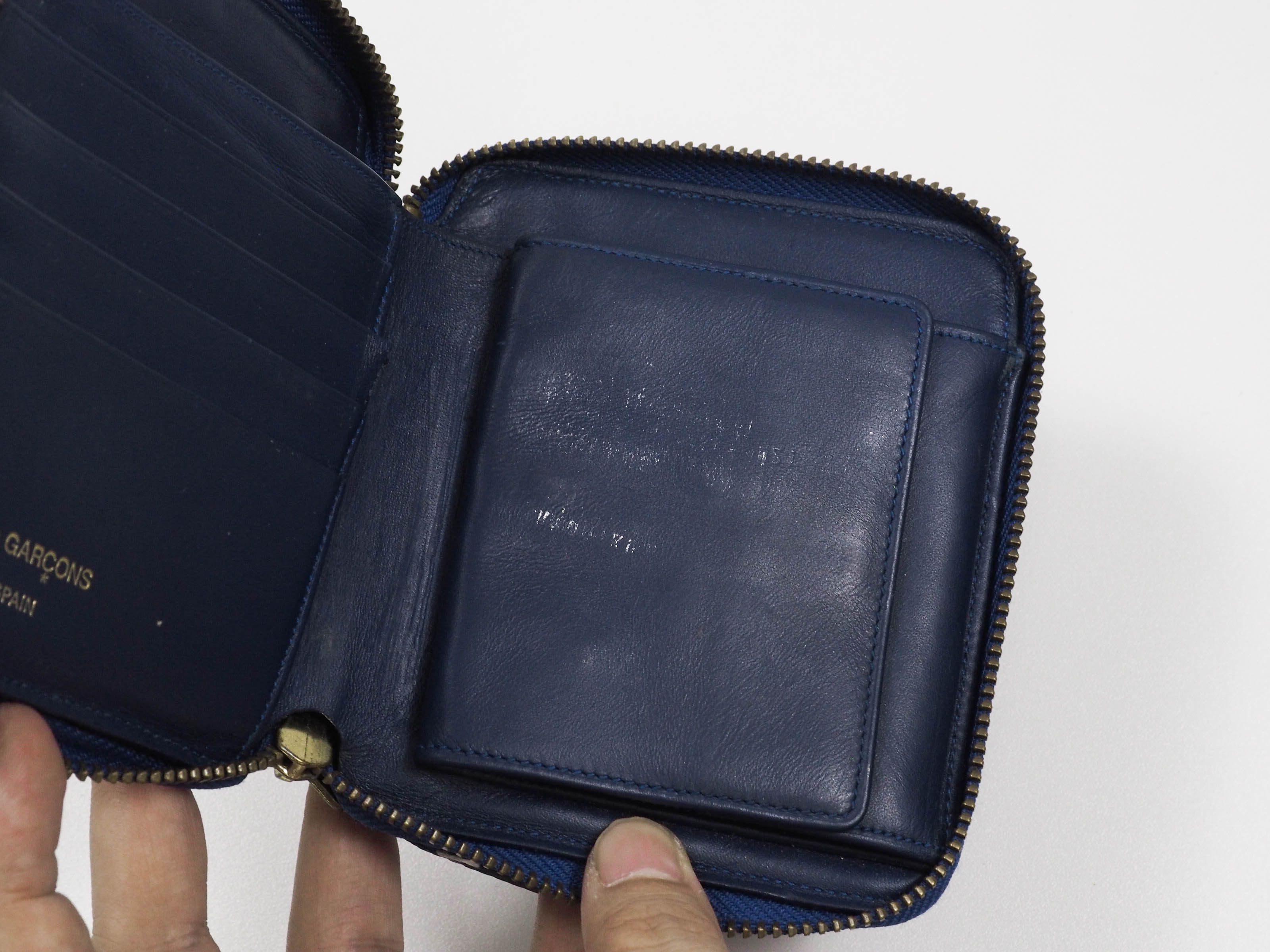 Comme des Garcons Comme des garçons blue leather wallet Size ONE SIZE - 9 Thumbnail