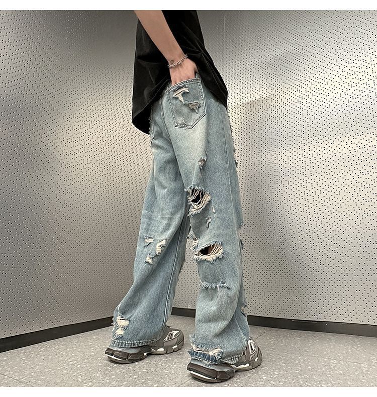 Vintage High Street Ripped Jeans Size US 32 / EU 48 - 2 Thumbnail