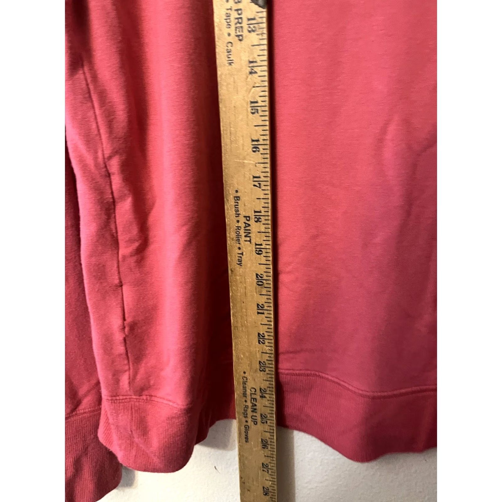 Athleta Athleta Sunrise Sweatshirt Medium Pink Solid V-Neck 982372 Size M / US 6-8 / IT 42-44 - 5 Thumbnail