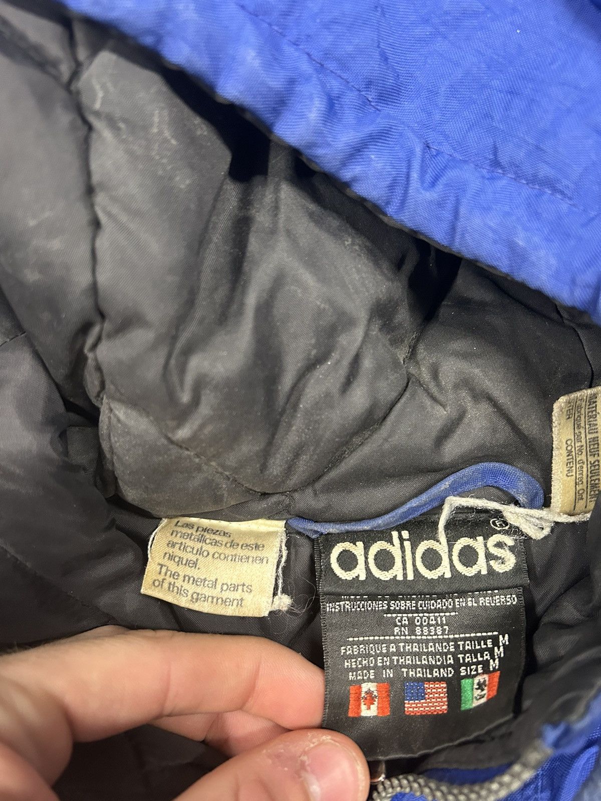 Adidas × Vintage Crazy Vintage Y2K Adidas Blue Puffer Jacket Windbreaker Size US M / EU 48-50 / 2 - 3 Thumbnail