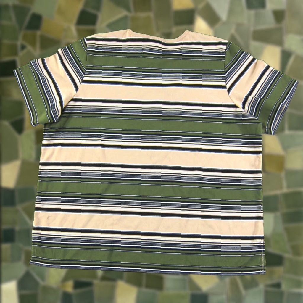 Vintage VINTAGE Needle & Threads Blouse Shirt 3X Women Green Striped Animal Cotton Top 3X Womens Vintage Animal Theme Striped Short Sleeve Round Neck 3X Size XXL / US 16-18 / IT 52-54 - 1 Thumbnail