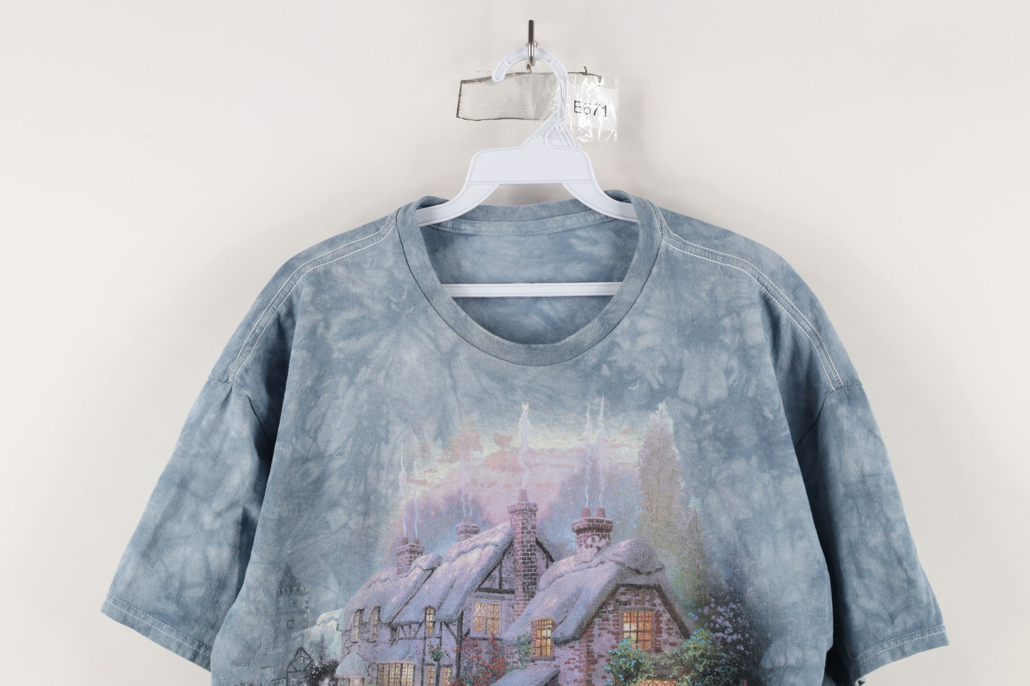 Vintage Vintage 90s Y2K Streetwear Country Acid Wash T-Shirt Blue Size US XL / EU 56 / 4 - 2 Thumbnail