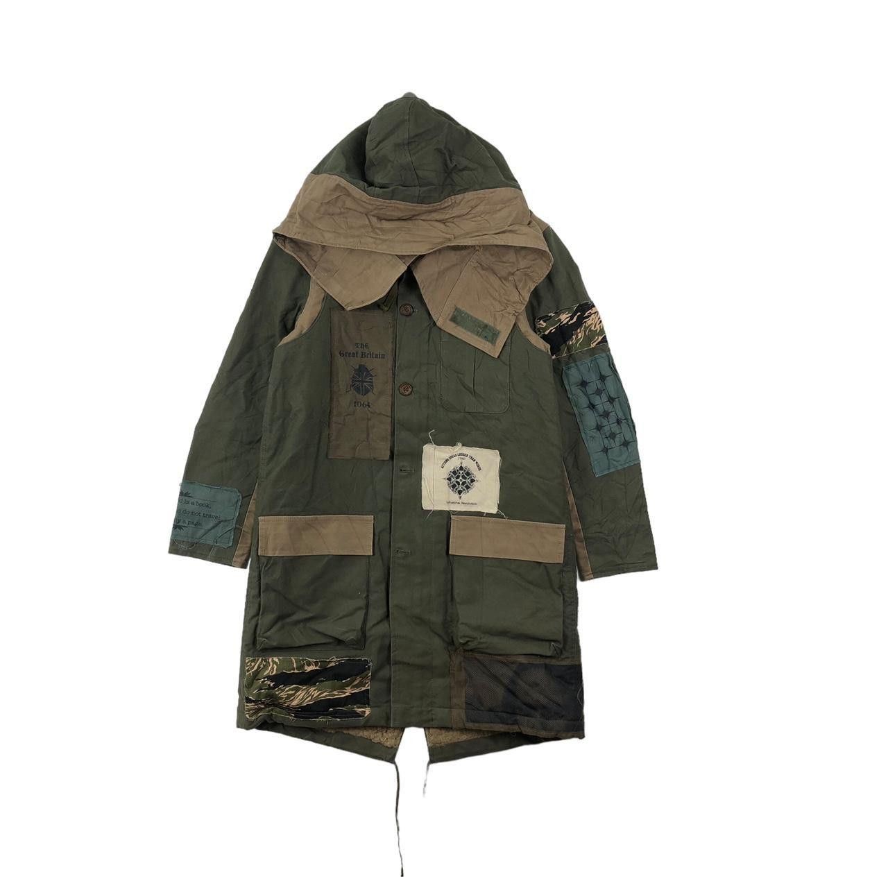 And A AND ALSO JAPAN Dole Project Patchwork Trench Coat Parka Cape Size S / US 4 / IT 40 - 1 Thumbnail