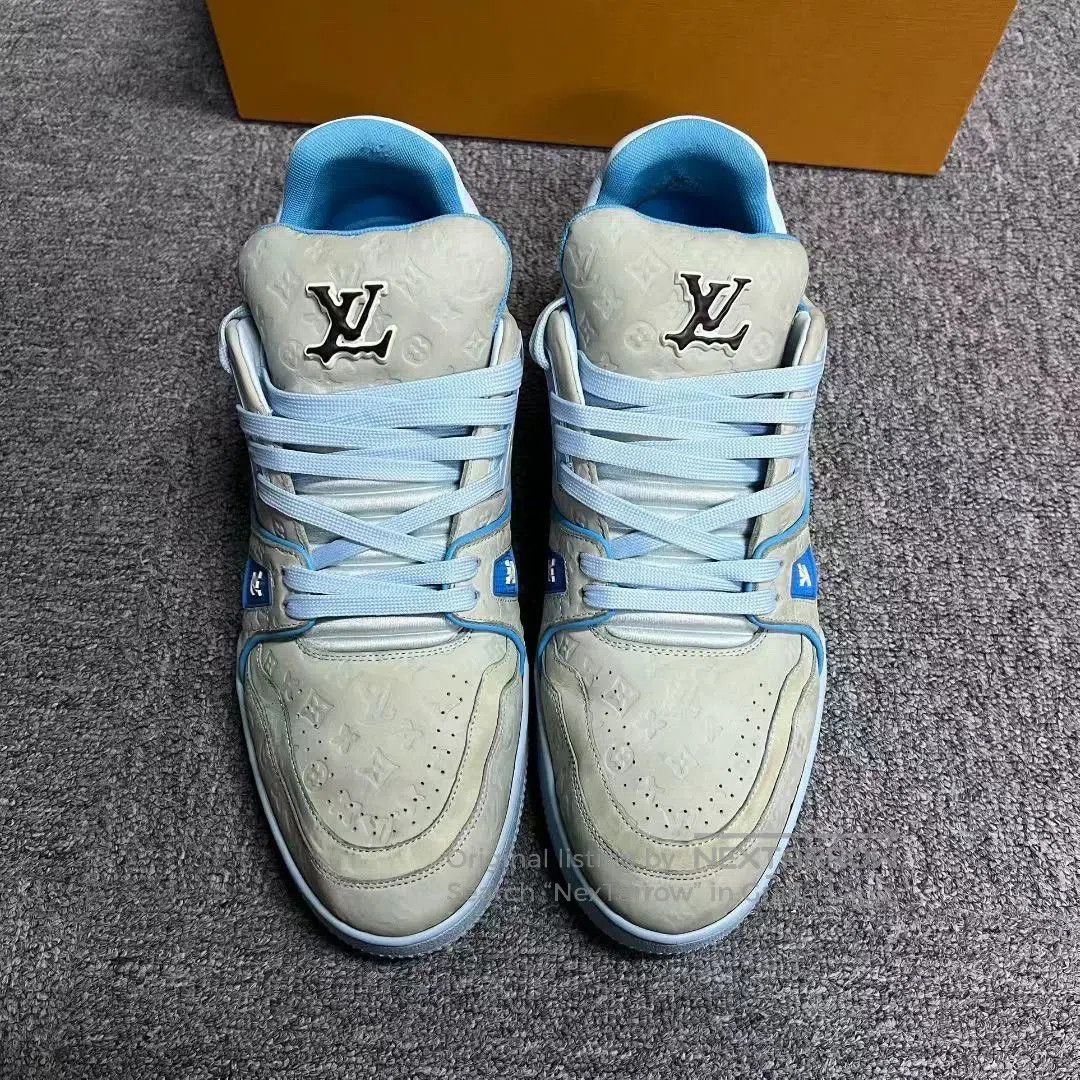 Louis Vuitton louis vuitton blue low-top sneakers size 9. Size US 9 / EU 42 - 2 Thumbnail