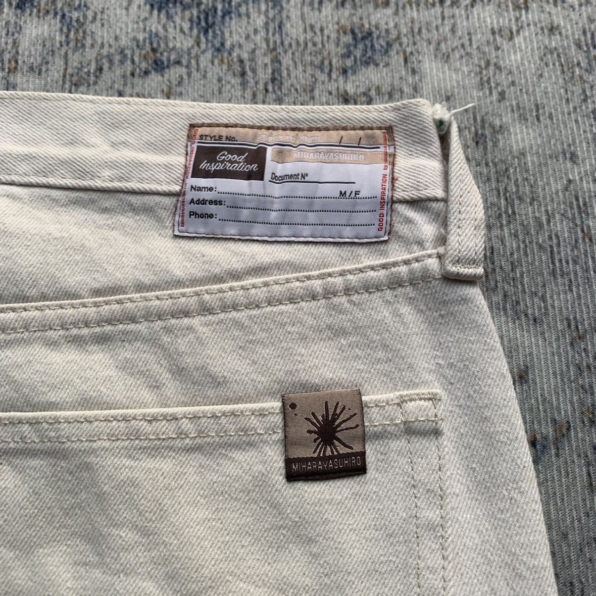 GU × Maison MIHARA YASUHIRO Mihara Yasuhiro x GU Japanese Brand Wide Baggy Denim Pants Size US 34 / EU 50 - 3 Thumbnail