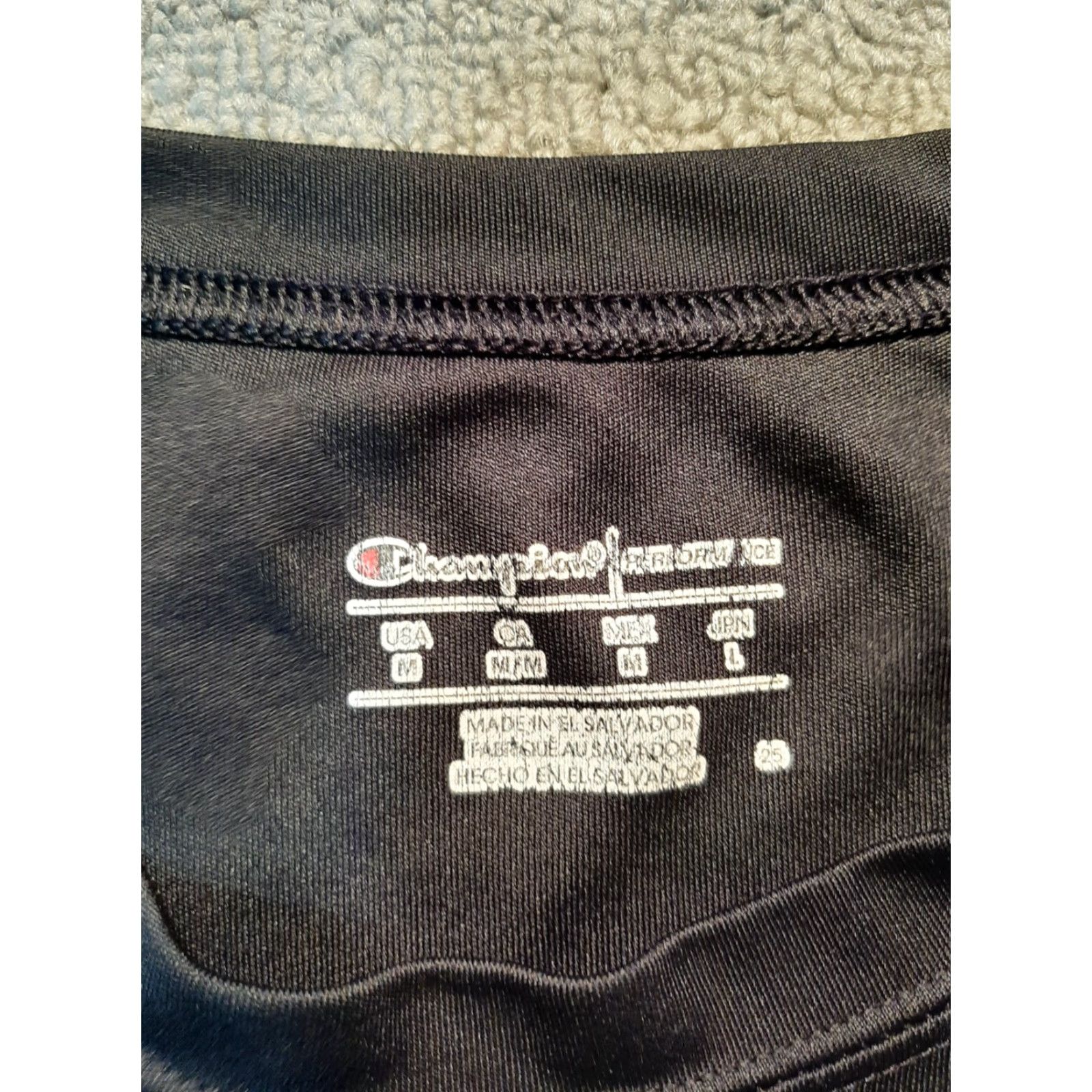Champion Champion AthleticWear Men’s T-Shirt Short Sleeve Medium Black Crew Neck, Regular, Classic, Tagless, Machine Washable, Men Size US M / EU 48-50 / 2 - 2 Thumbnail