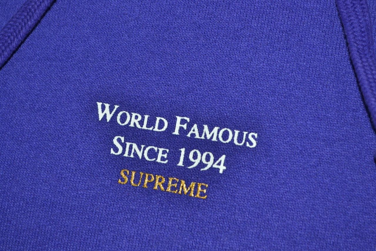 Supreme Supreme World Famous Micro Hooded Sweatshirt Cotton Small Size US S / EU 44-46 / 1 - 4 Thumbnail