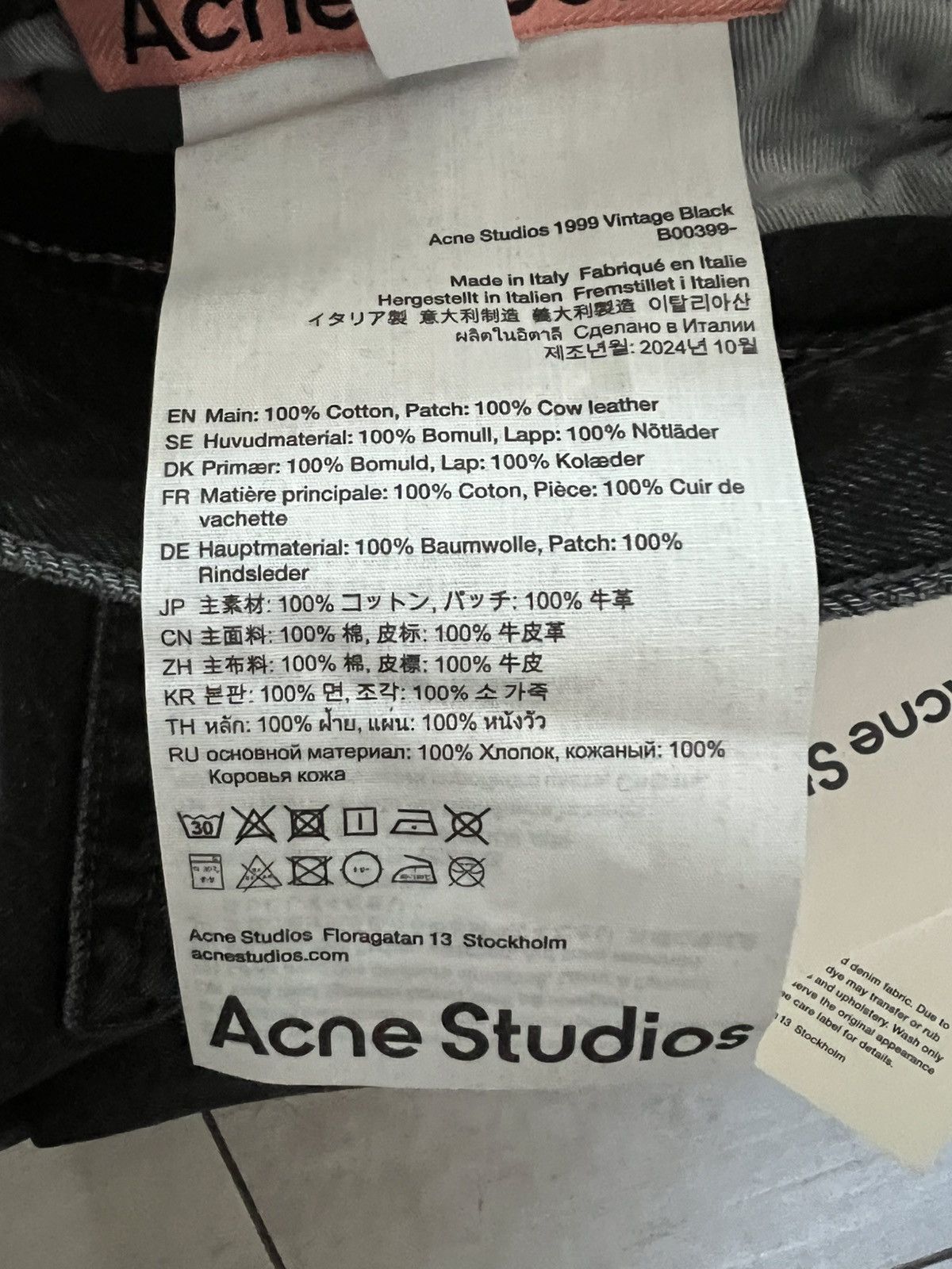 Acne Studios 1999m Vintage Black Size US 31 - 9 Thumbnail