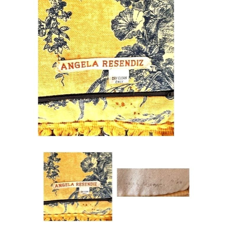 Handmade × Vintage Angela Resendiz Rooster Throw Pillow Hand Painted Vintage Fa Size ONE SIZE - 9 Thumbnail