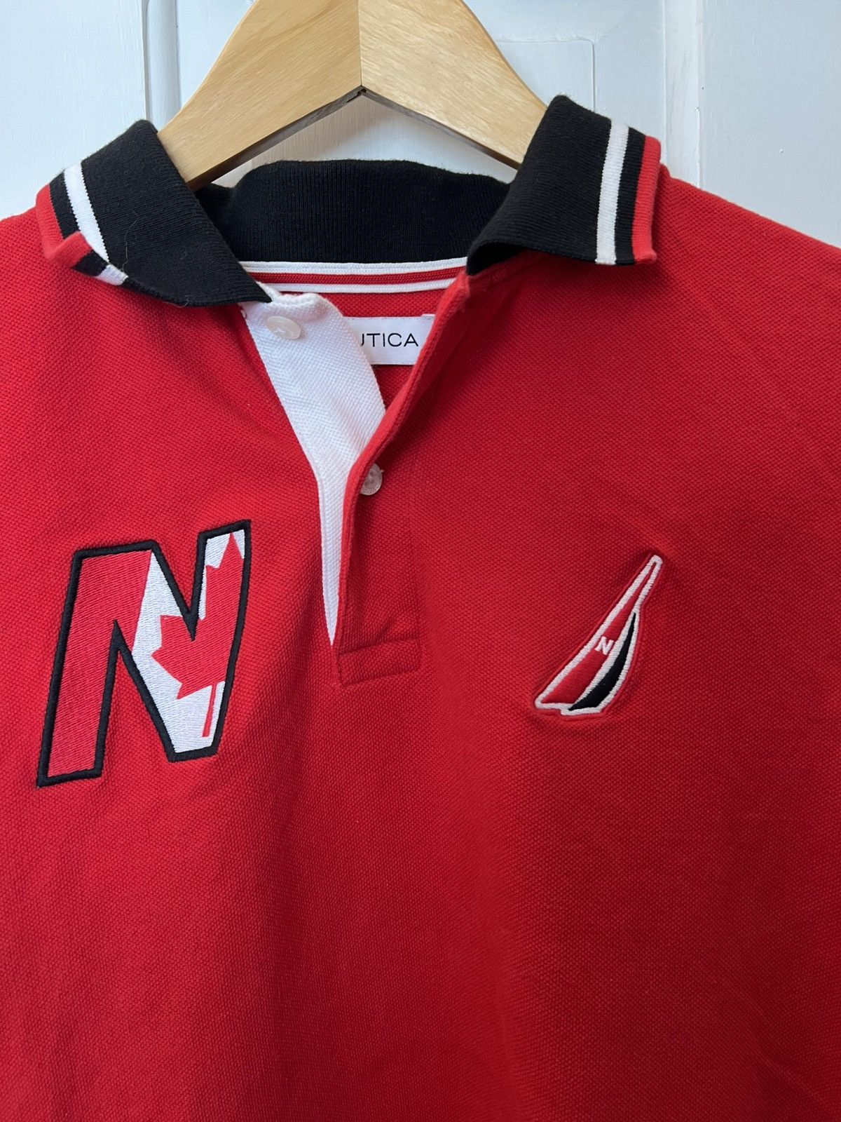 Nautica Nautica Rare Womens Canada Polo Shirt Size XS / US 0-2 / IT 36-38 - 3 Thumbnail