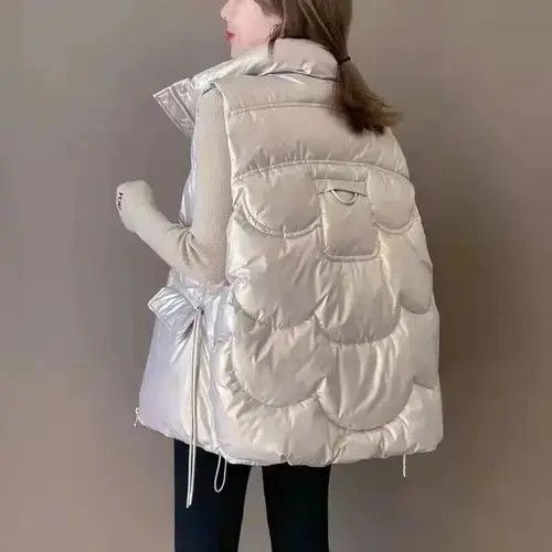 Japanese Brand New Down Cotton Vest Women Autumn Winter Short Size ONE SIZE - 3 Thumbnail