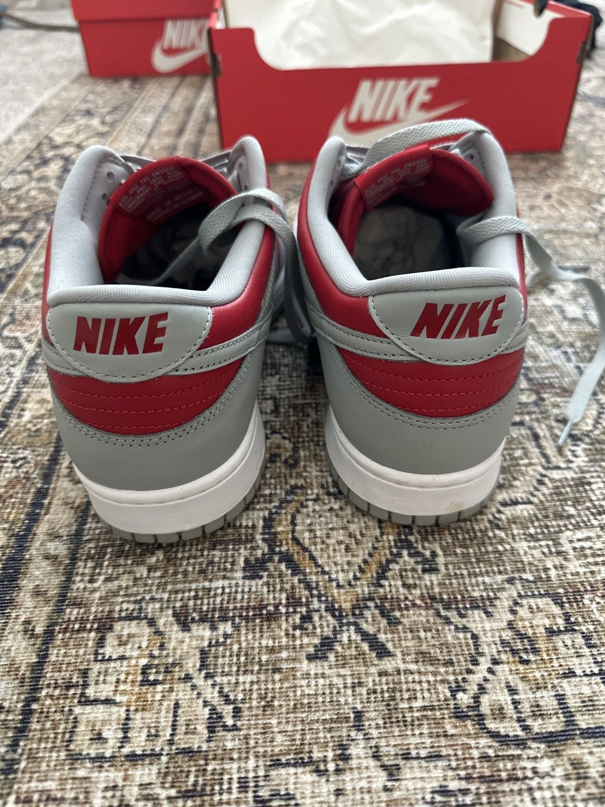 Nike ULTRAMAN Dunk “varsity red” x “silver” Size US 12 / EU 45 - 4 Thumbnail