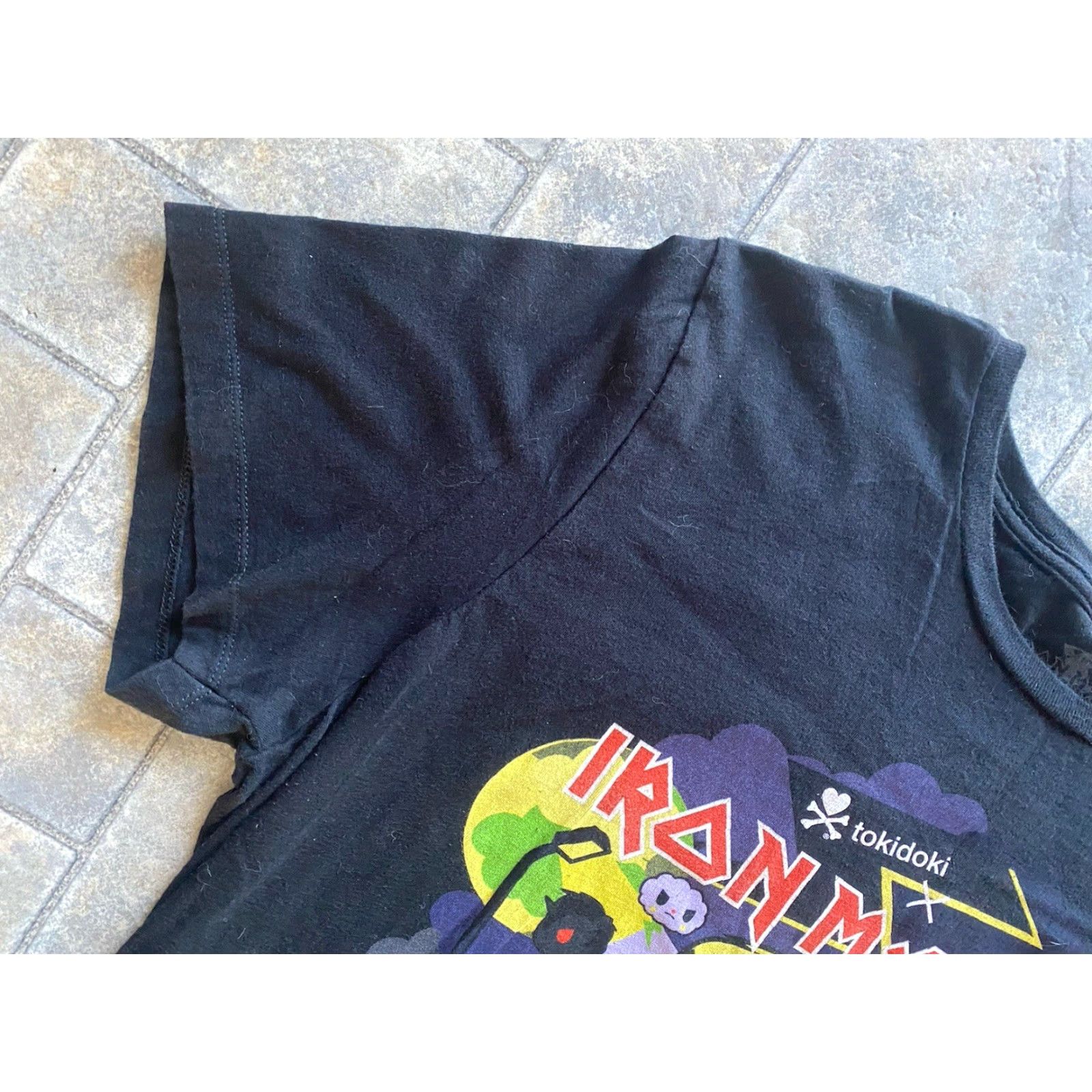 tokidoki Tokidoki Iron Maiden Women’s T Shirt XL Black 2017 Size XL / US 12-14 / IT 48-50 - 6 Thumbnail
