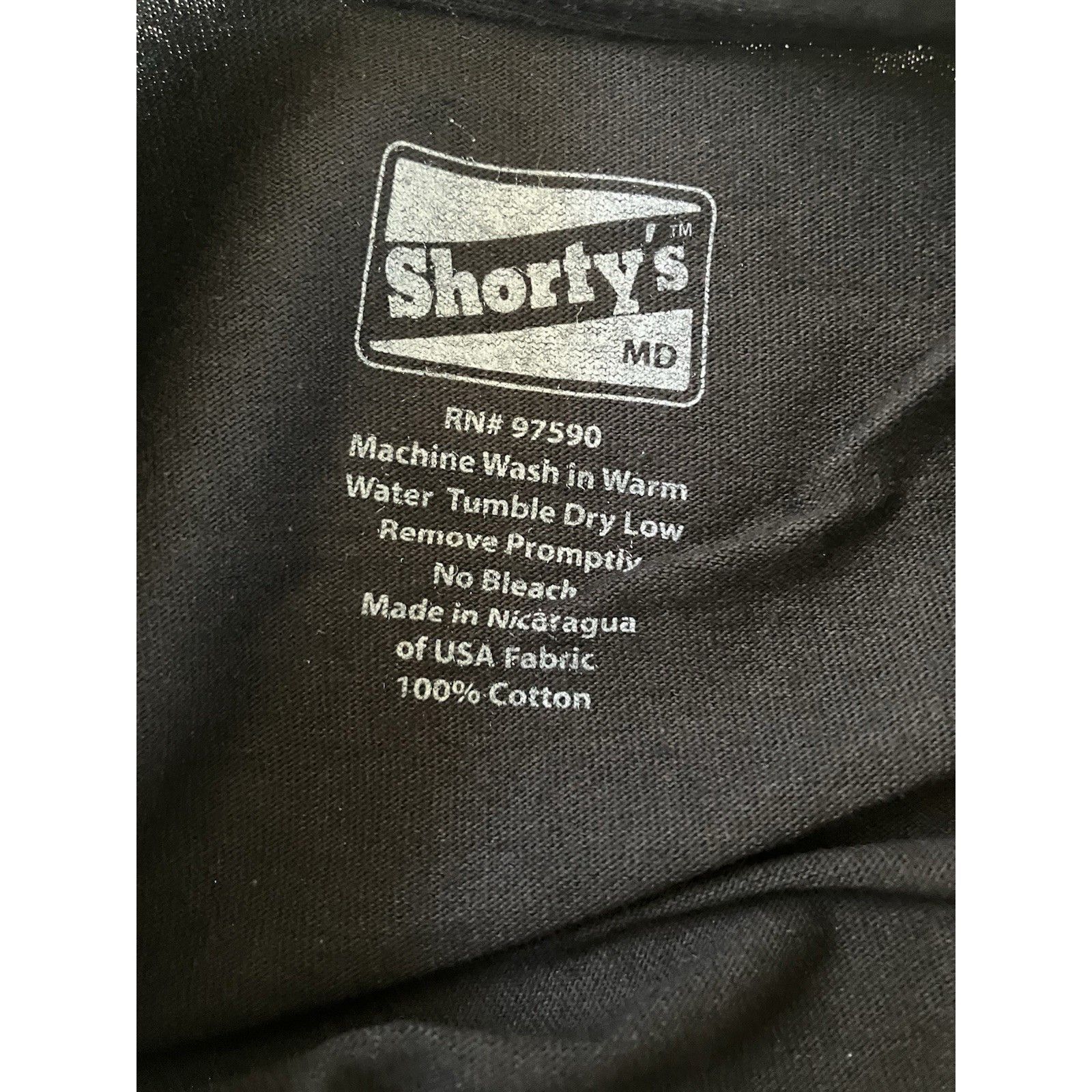 Other Shortys Skateboard Black Magic Grip Tape Tee Shirt M Black H Size US M / EU 48-50 / 2 - 3 Thumbnail