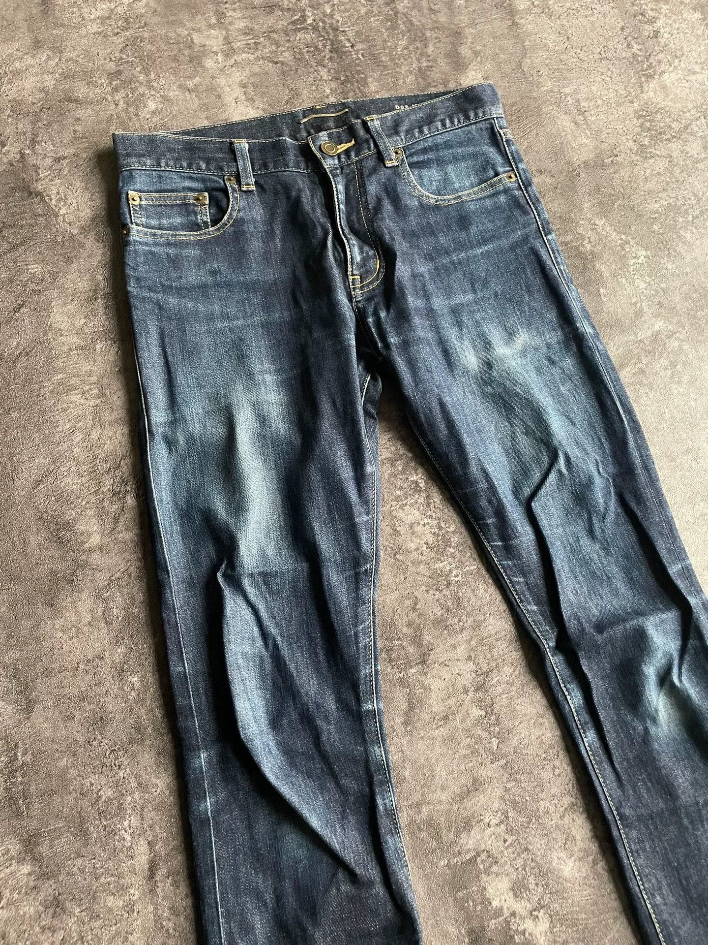 Saint Laurent Paris Saint Laurent Deep Blue Denim Pants Size 29. Size US 29 - 3 Thumbnail